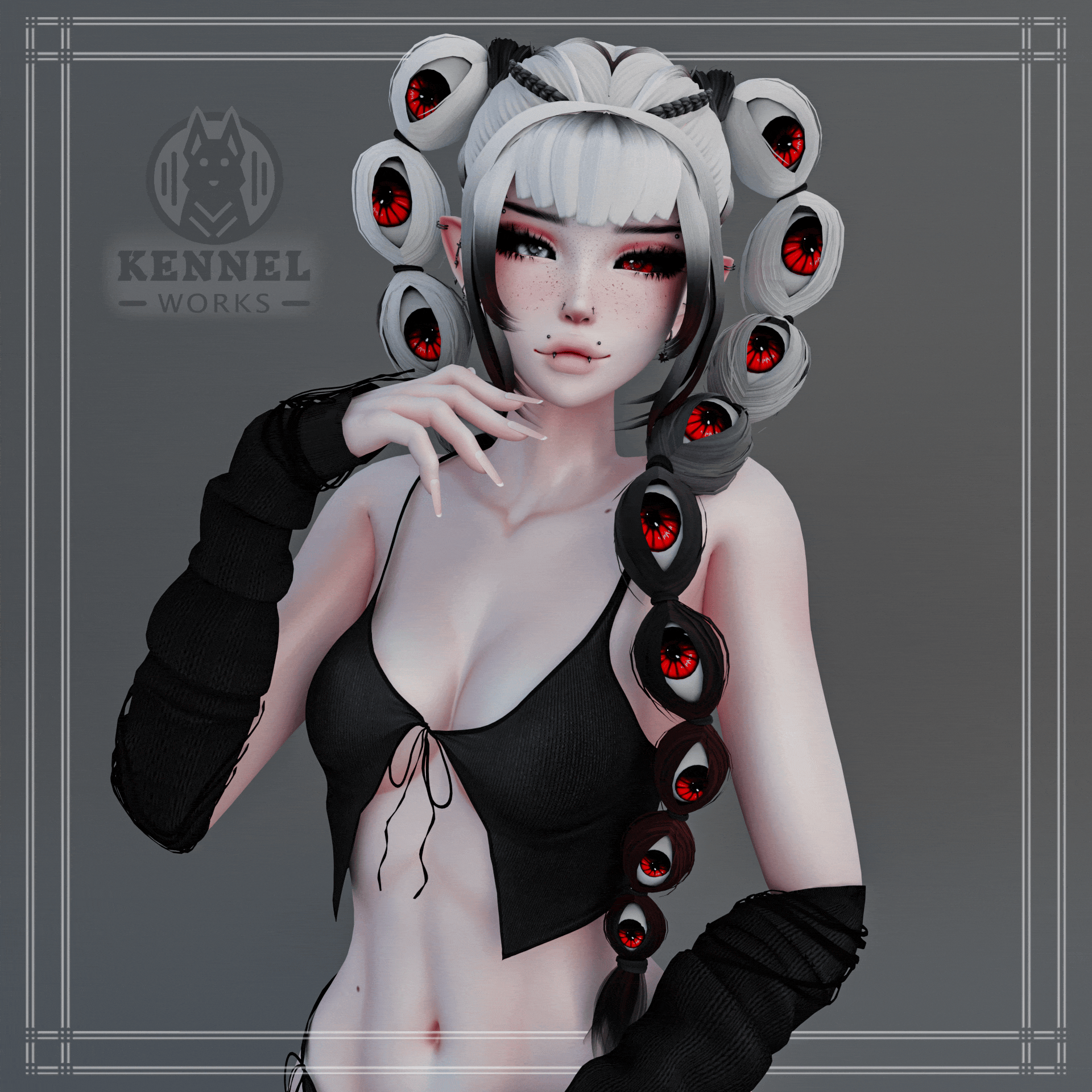 IRIS HAIR || HALLOWEEN || 40 EYE MATS
