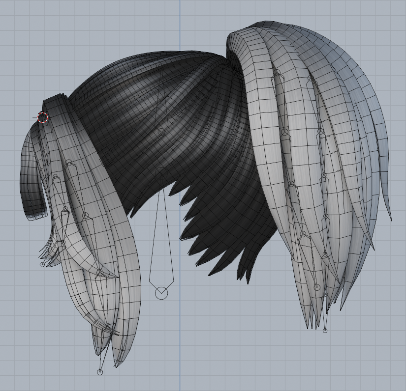 SASHA'S HAIR || RIGGED || BANGS SHAPEKEYS