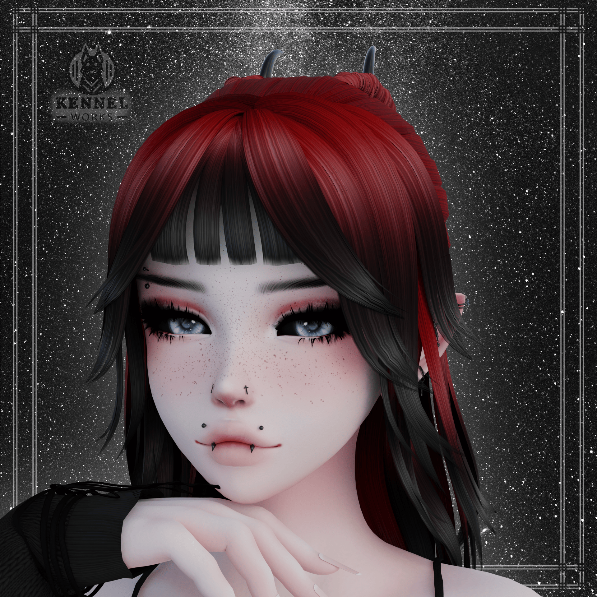 SALEM'S HAIR || RIGGED || BANGS SHAPEKEYS