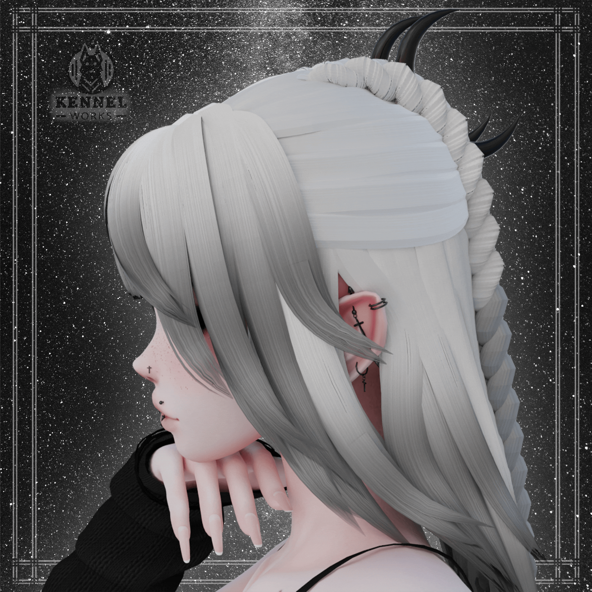 SALEM'S HAIR || RIGGED || BANGS SHAPEKEYS
