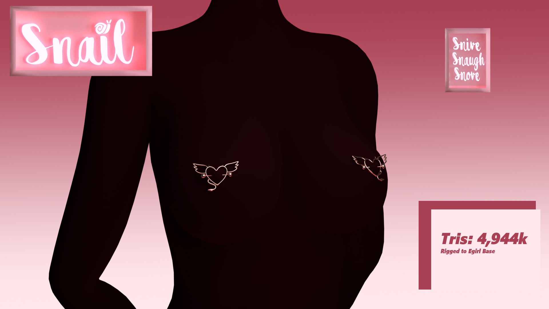Cute Heart Nipple Rings