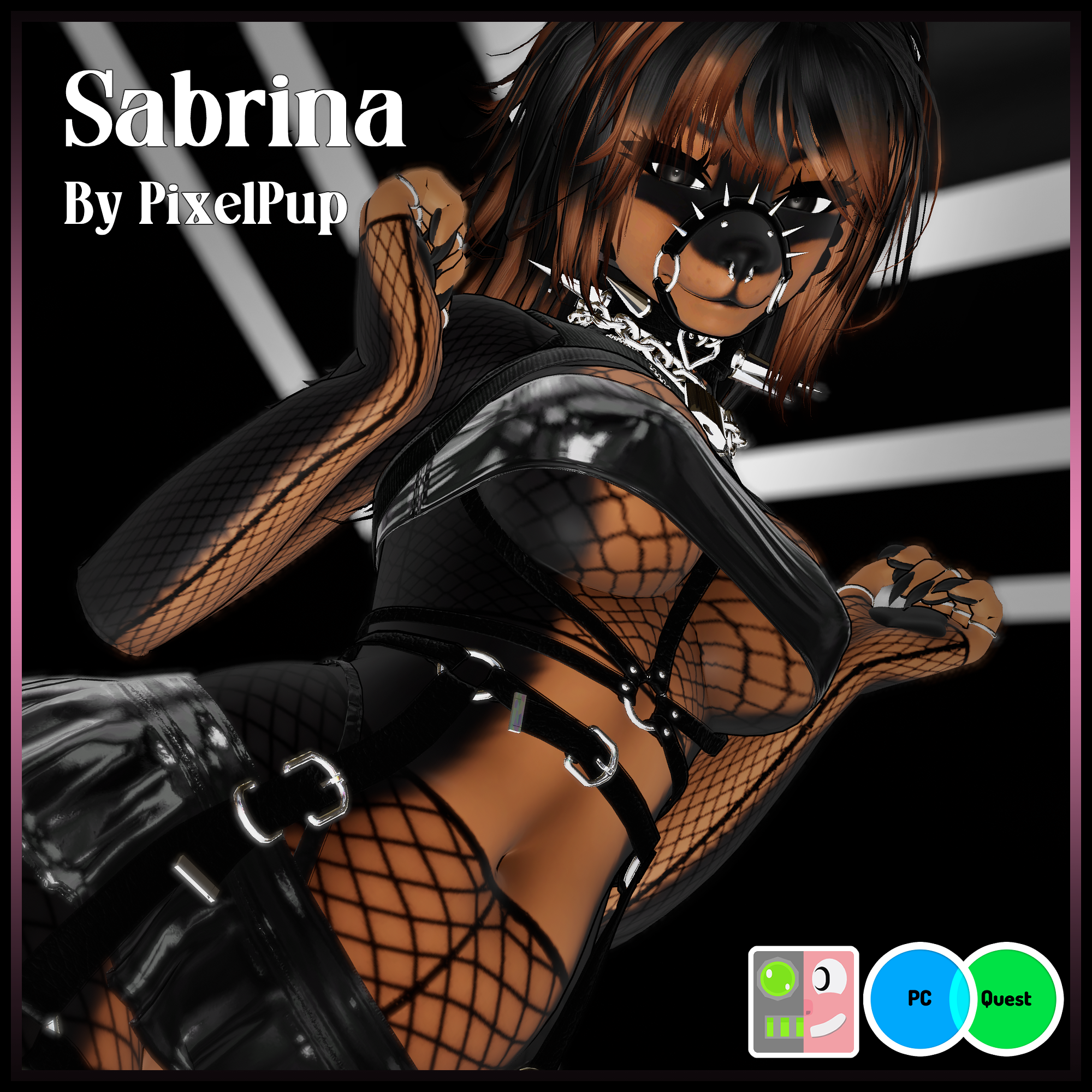 「 Sabrina - Doberman/Huskey Furry」 ♡ PC/Quest/Facetracking
