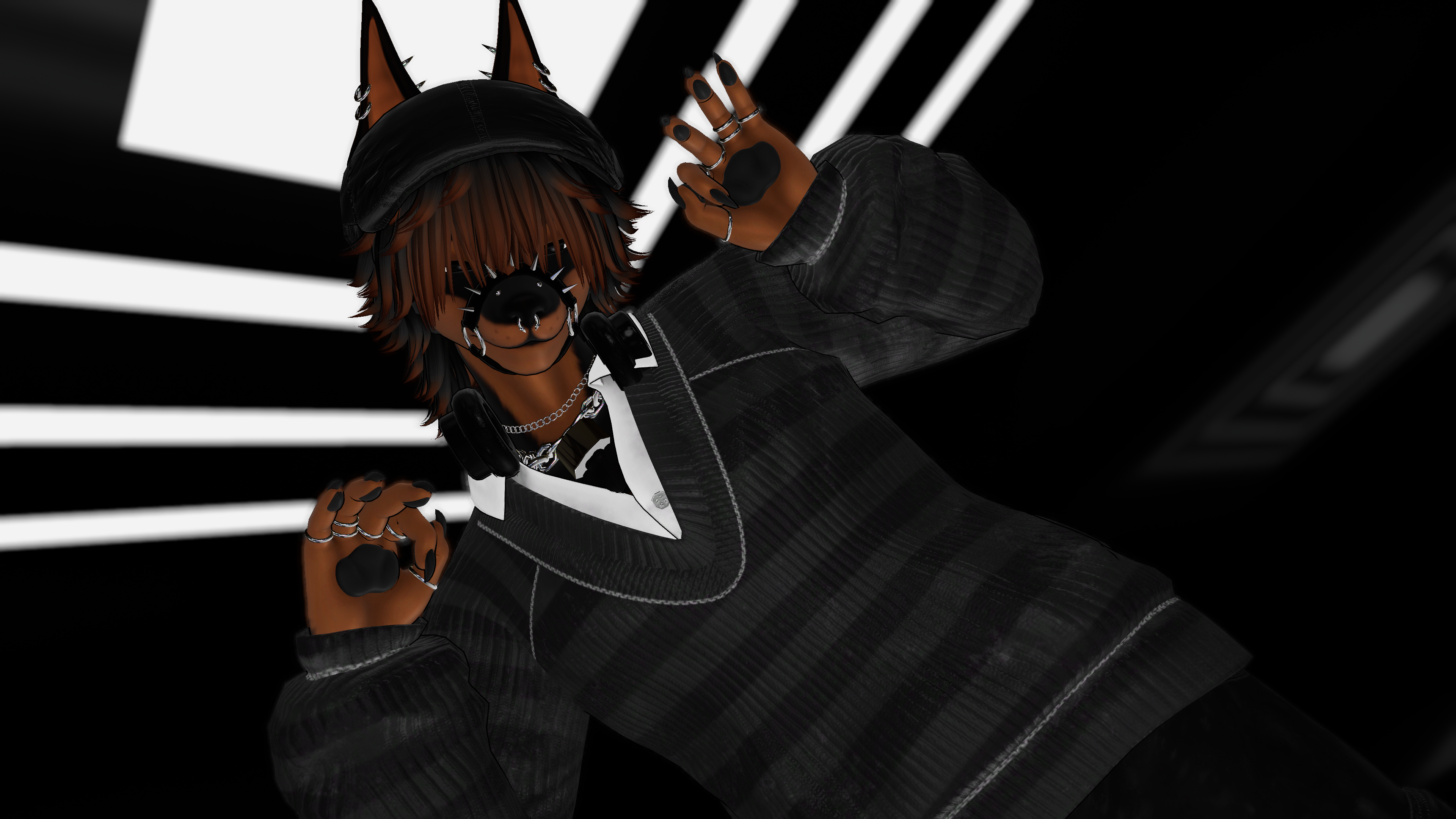 「 Rex - Doberman/Huskey Furry」 ♡ PC/Quest/Facetracking