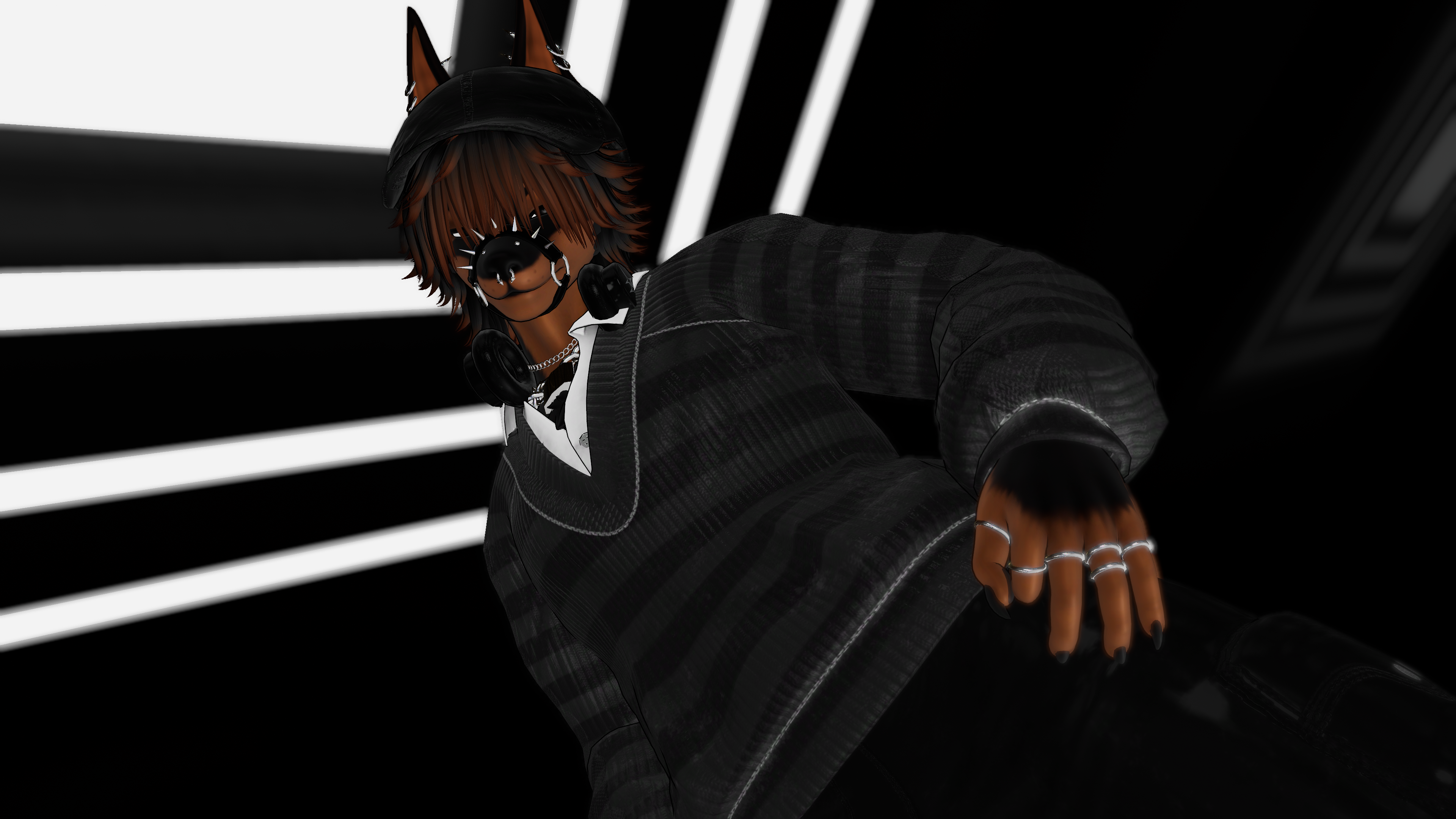 「 Rex - Doberman/Huskey Furry」 ♡ PC/Quest/Facetracking