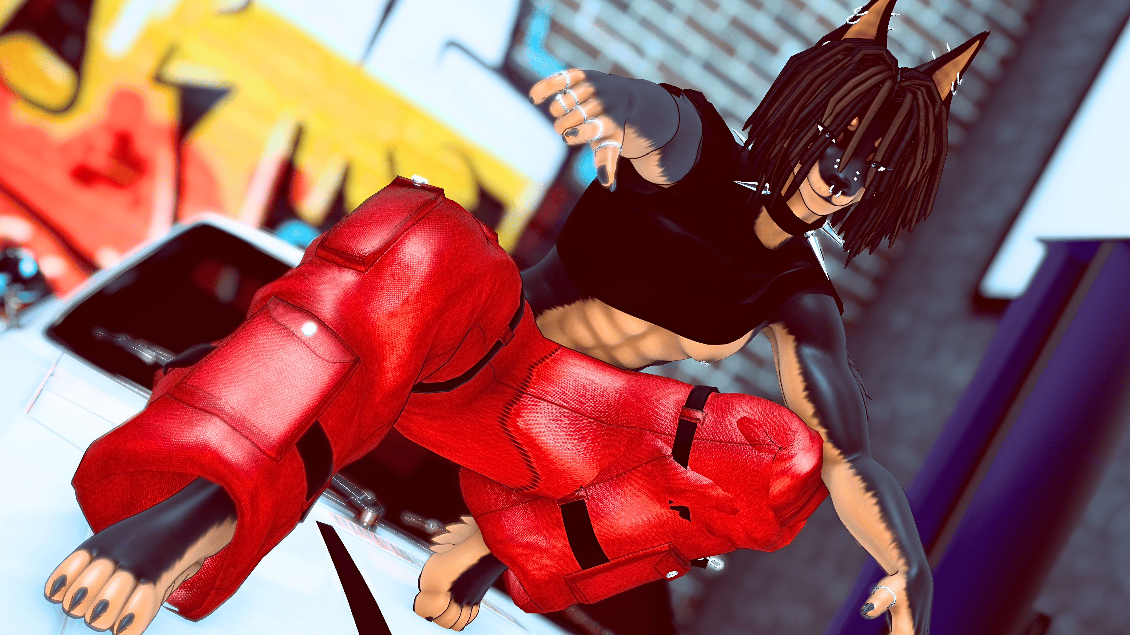 「 Rex - Doberman/Huskey Furry」 ♡ PC/Quest/Facetracking
