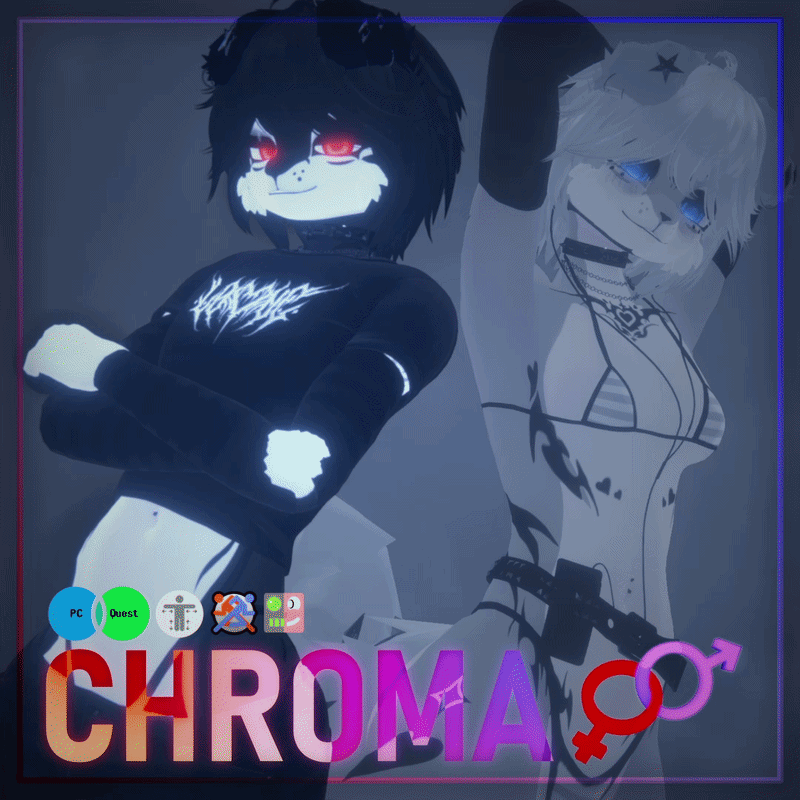 CHROMA [ QUEST | GENDERFLUID | FACE TRACKING | FURRY ]