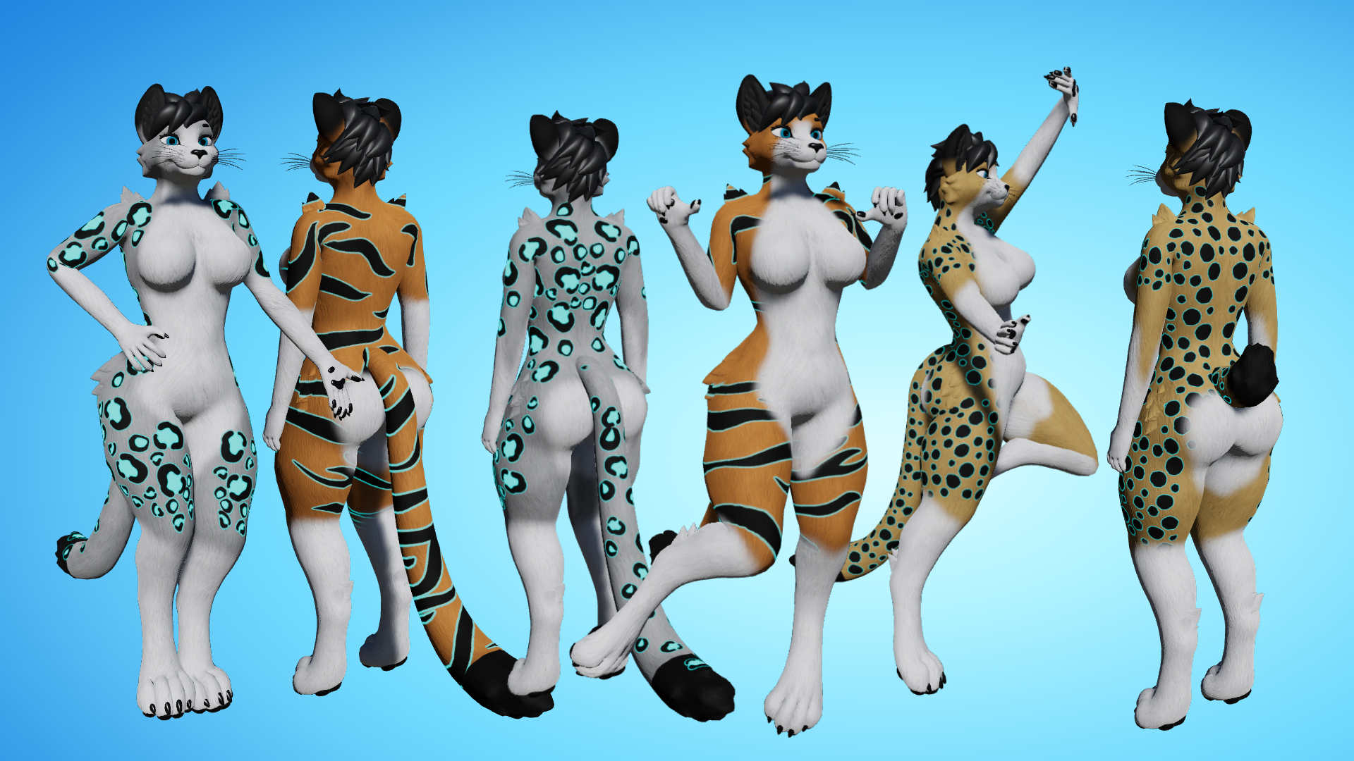 Pantheris Fem VRC Avatar (PC + Quest)