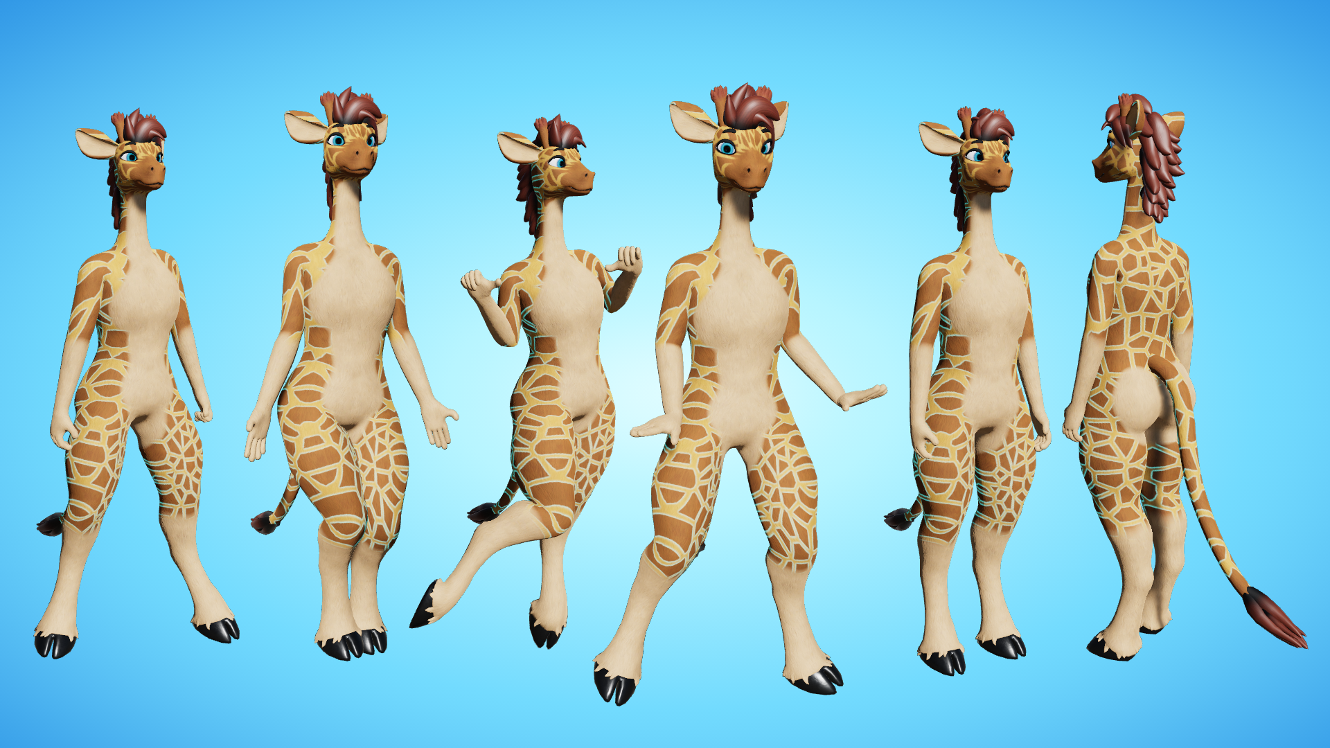 Giraffid Masc VRC Avatar (PC + Quest)