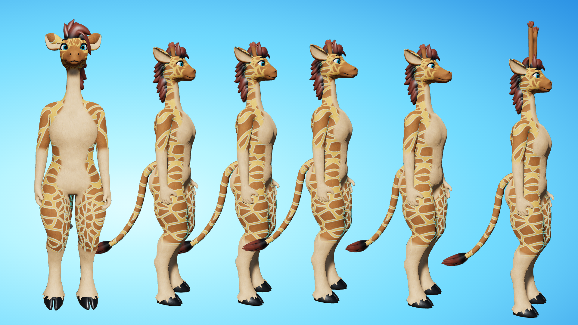 Giraffid Masc VRC Avatar (PC + Quest)