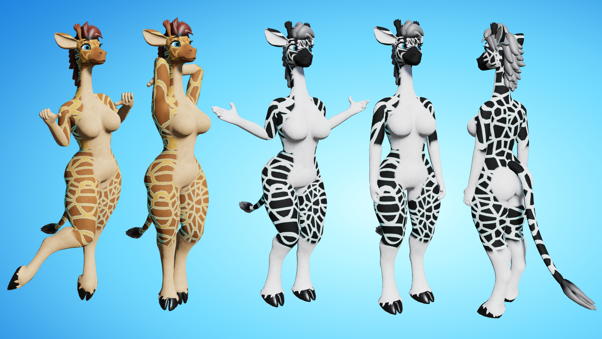 Giraffid Fem VRC Avatar (PC + Quest)