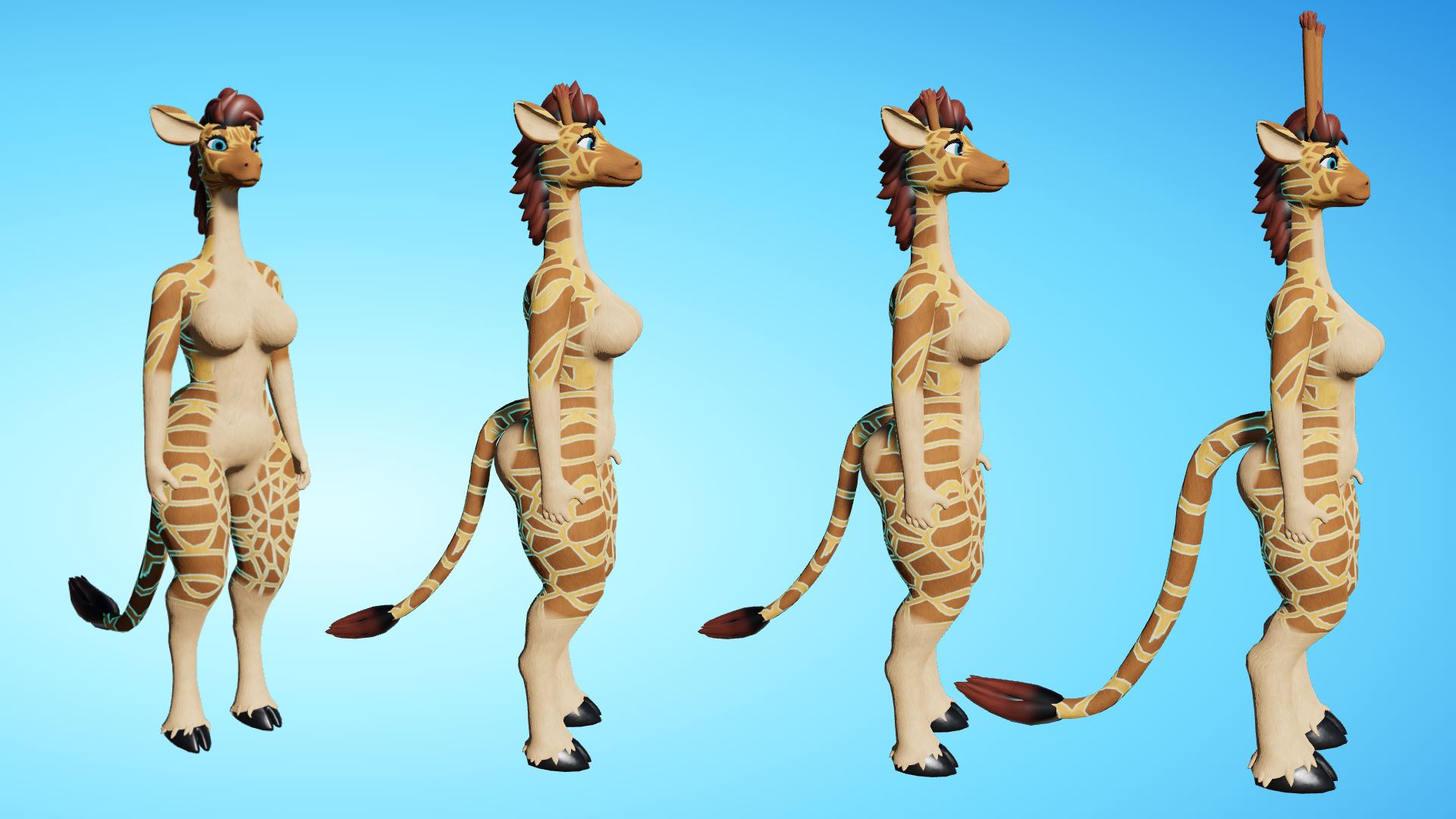 Giraffid Fem VRC Avatar (PC + Quest)