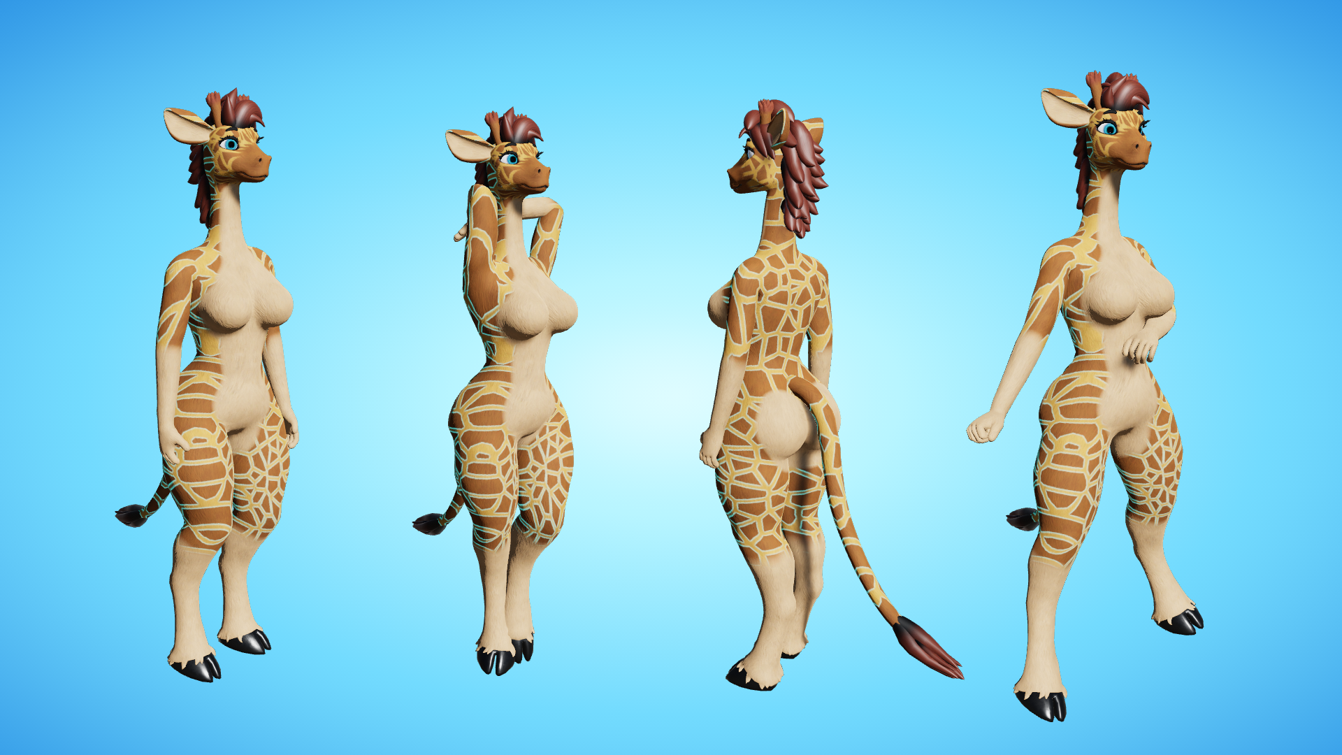 Giraffid Fem VRC Avatar (PC + Quest)