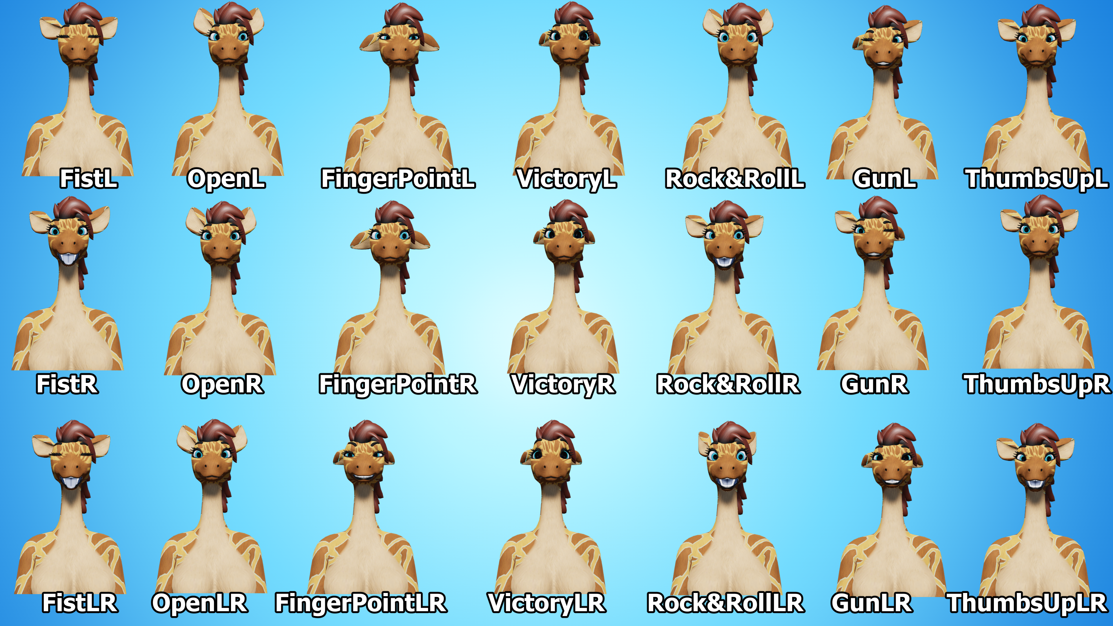 Giraffid Fem VRC Avatar (PC + Quest)