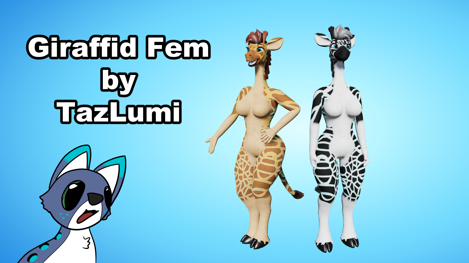 Giraffid Fem VRC Avatar (PC + Quest)