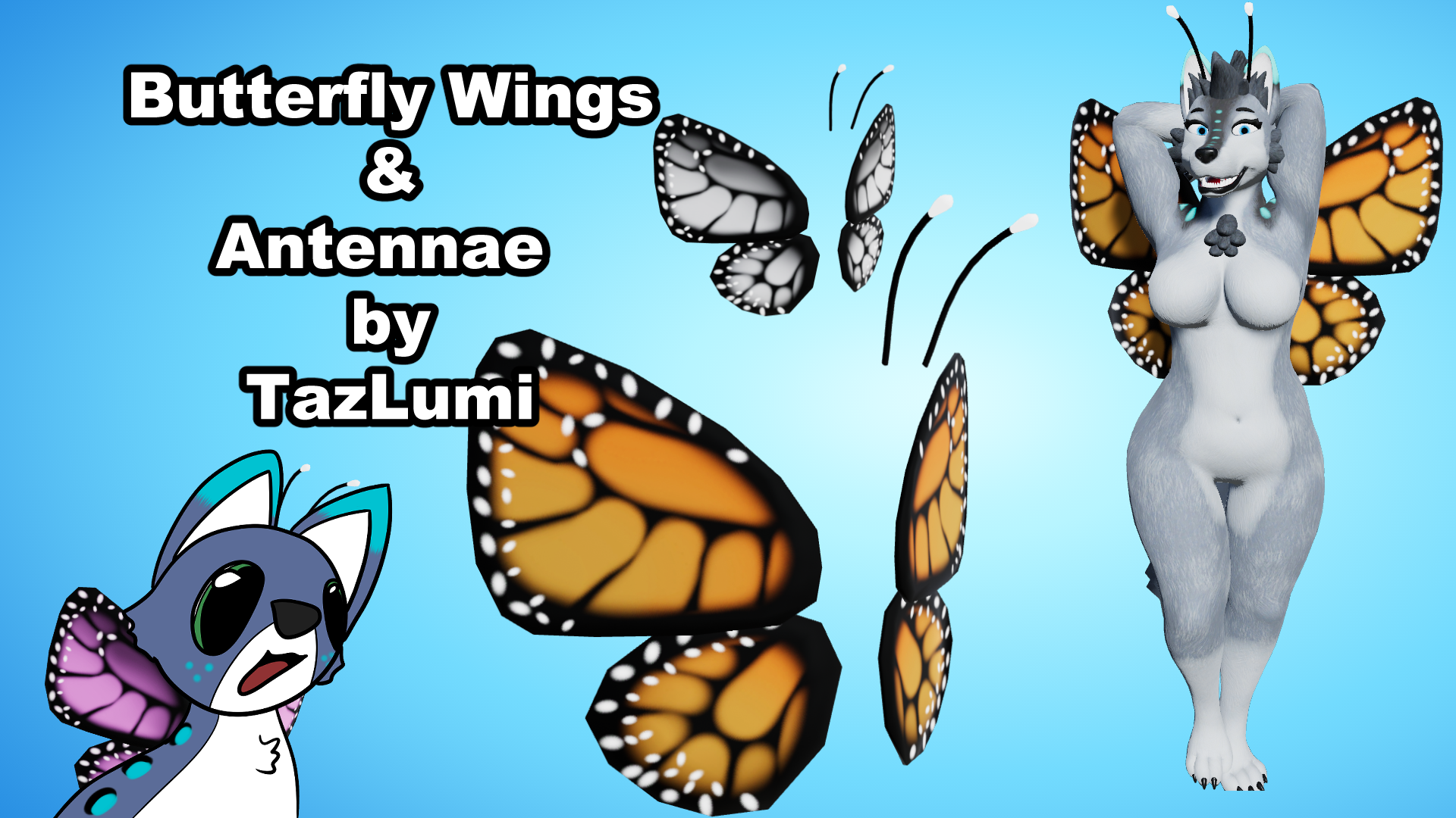 Extra - Butterfly Wings & Antennae