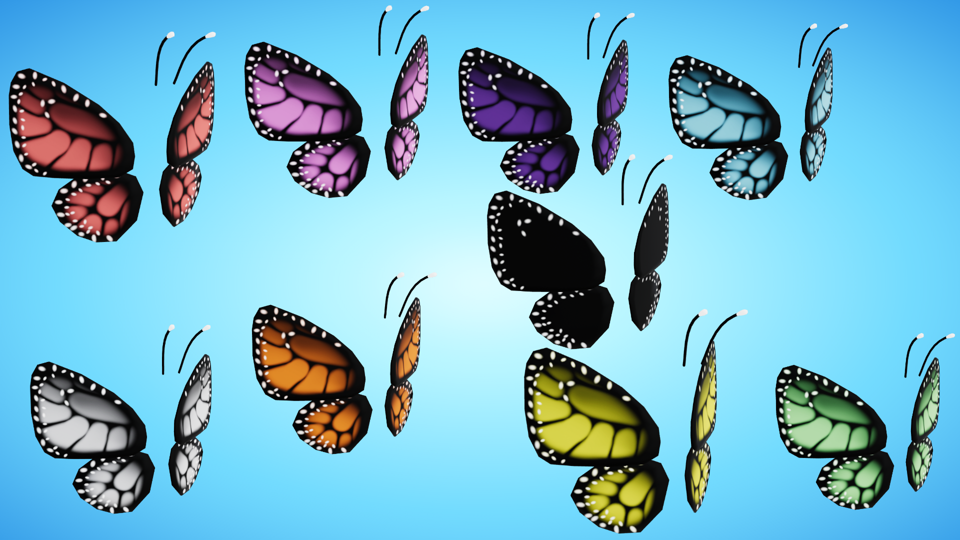 Extra - Butterfly Wings & Antennae