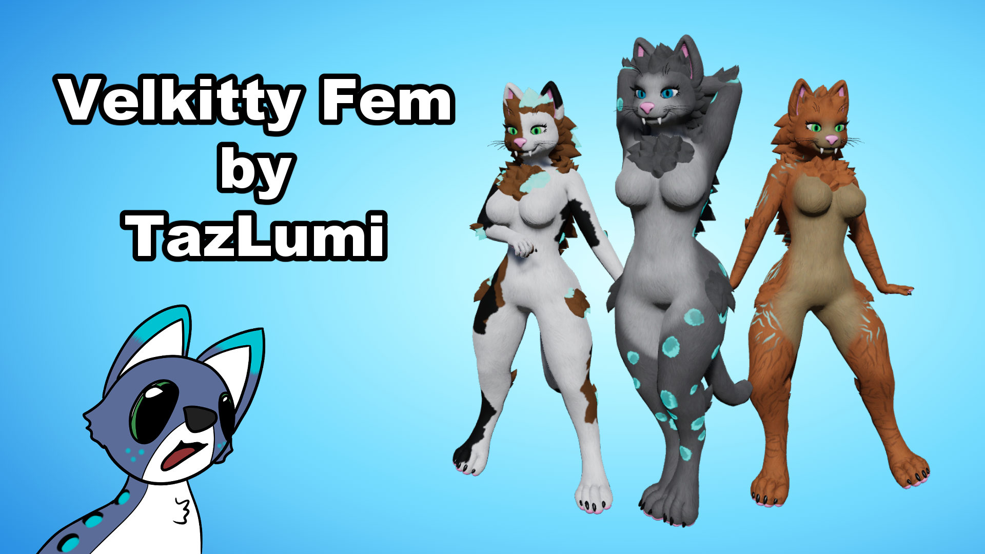 Velkitty Fem VRC Avatar (PC + Quest)