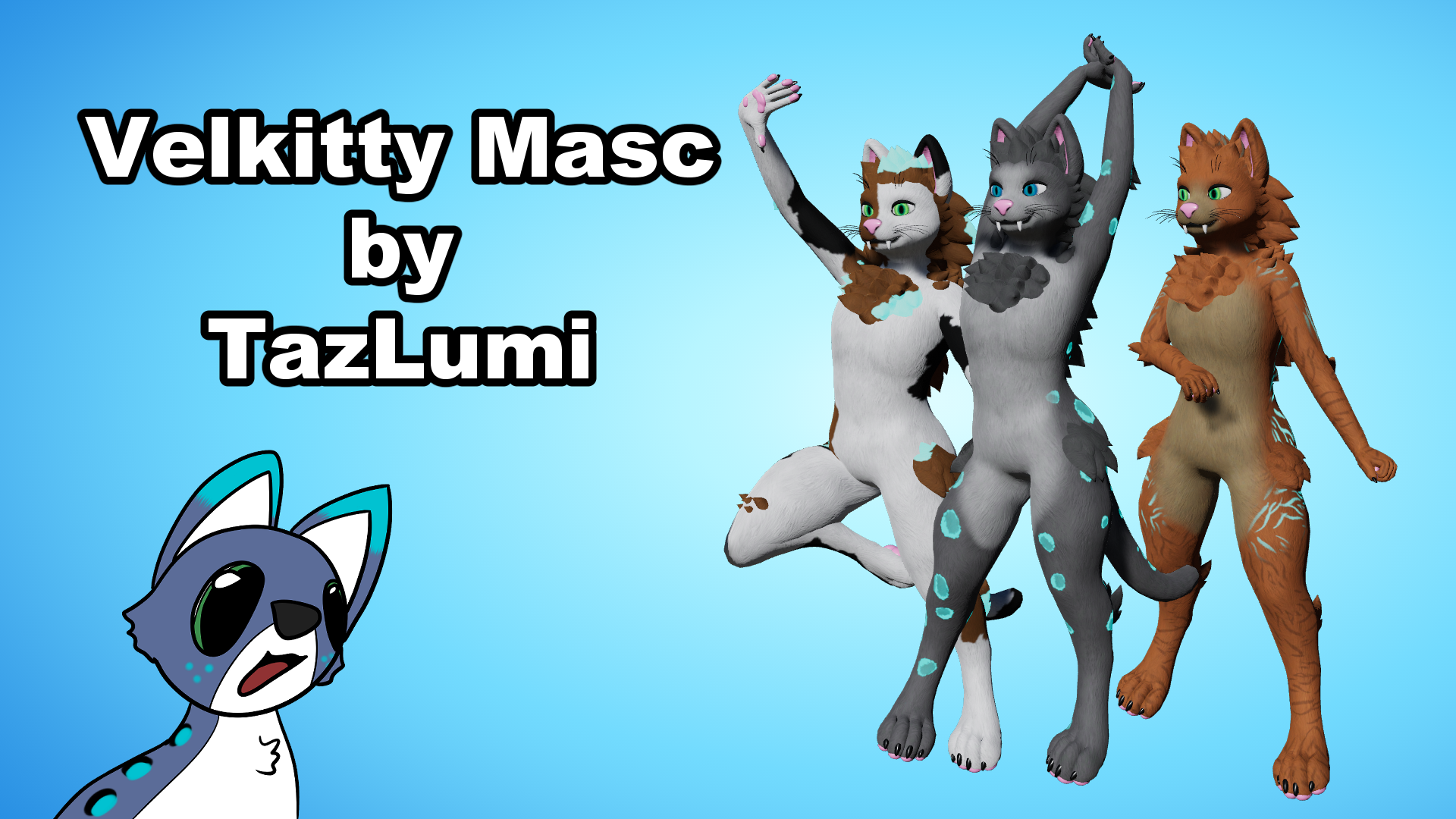 Velkitty Masc VRC Avatar (PC + Quest)