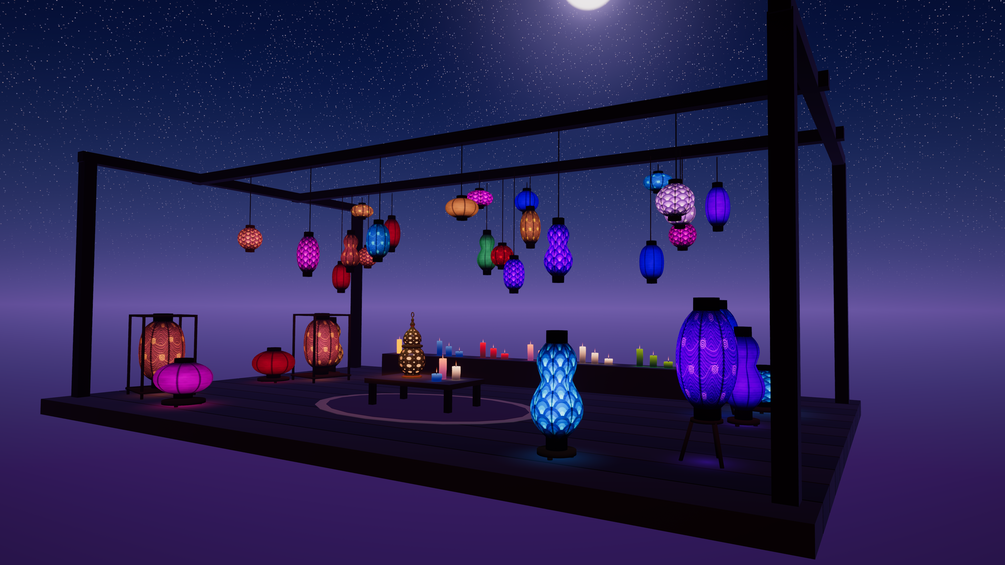 Candles & Lanterns — Prop Pack for VRChat Worlds (PC + Quest)