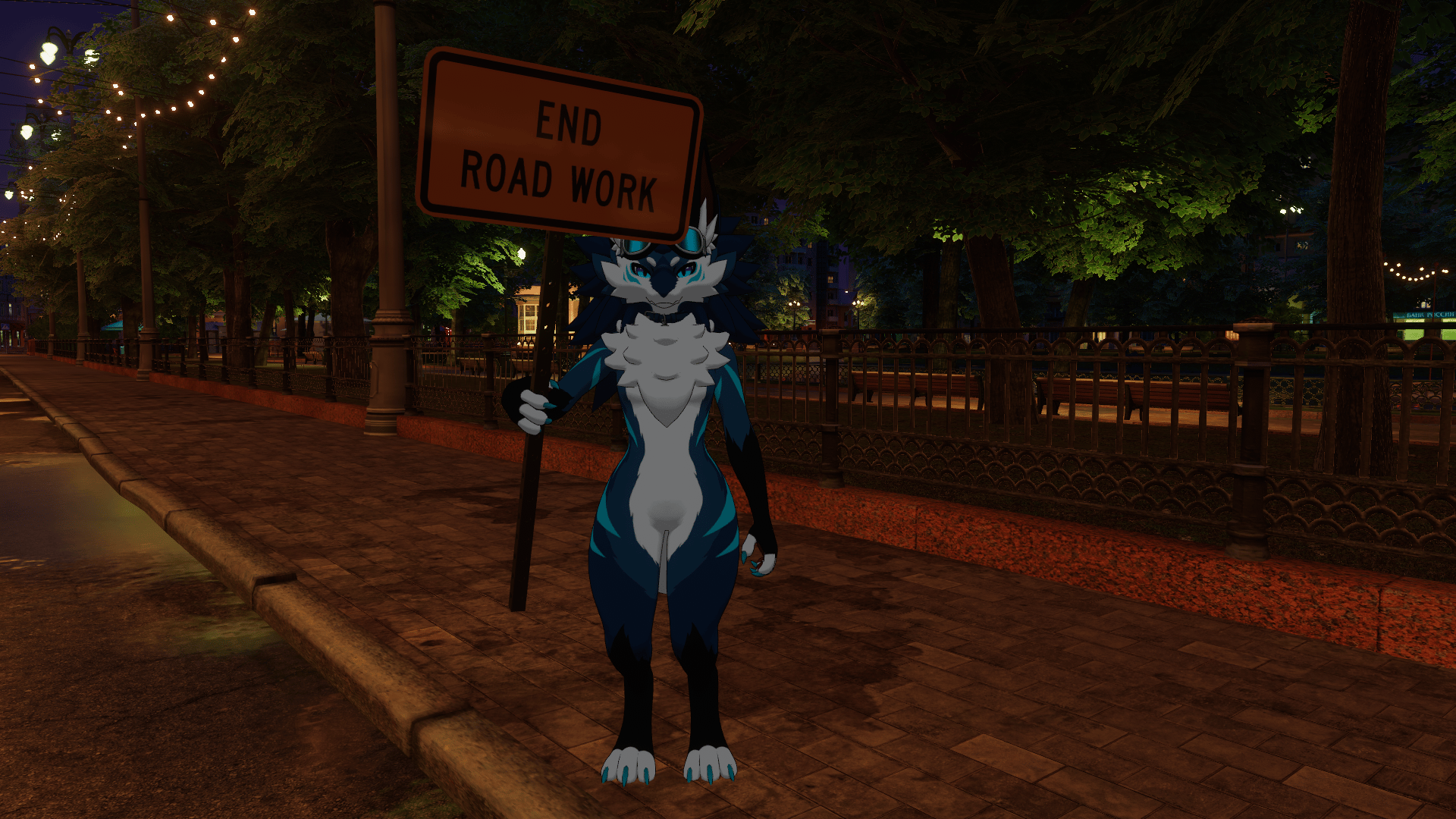 End Road Work Protest Sign