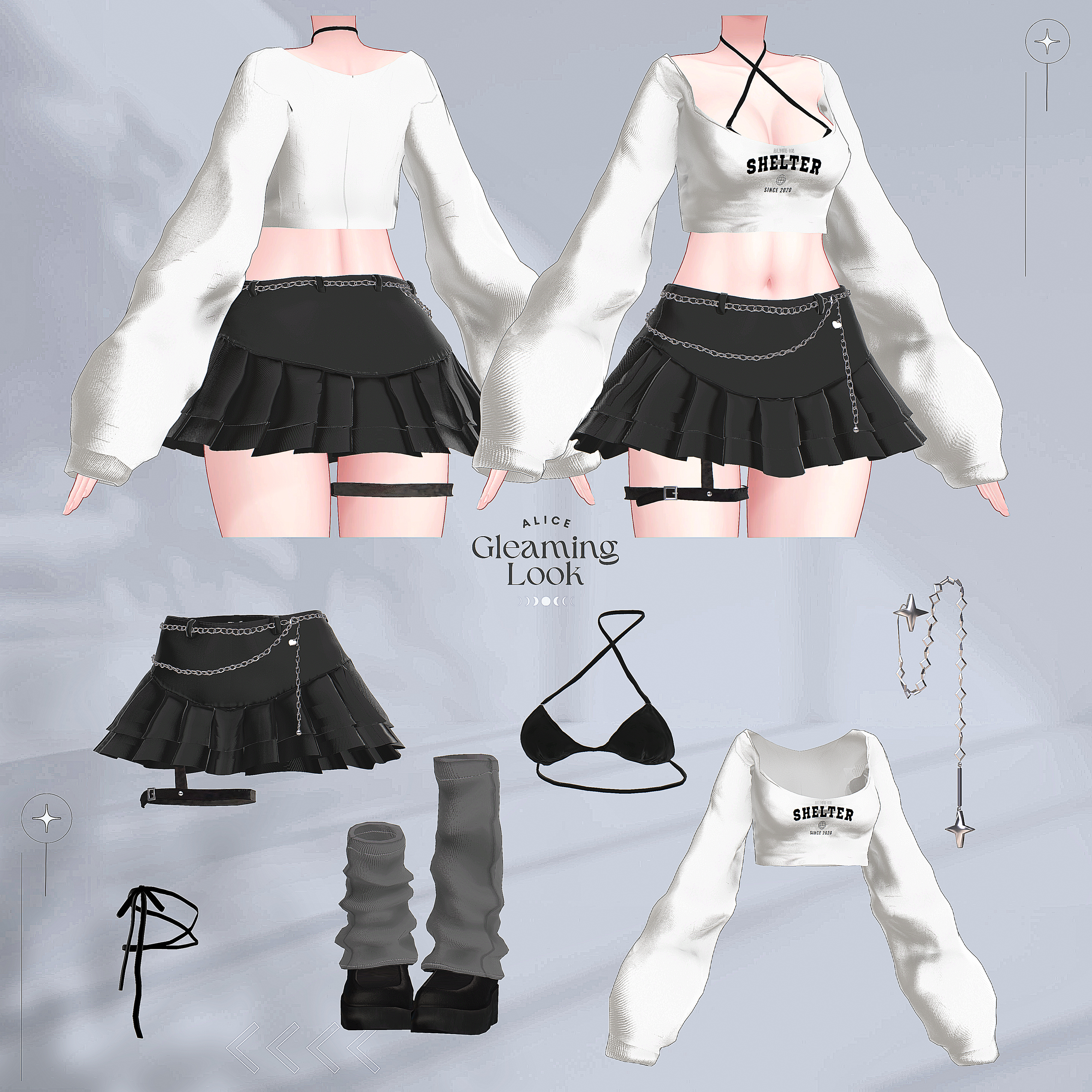 Gleaming Look - VRChat Women's Clothing