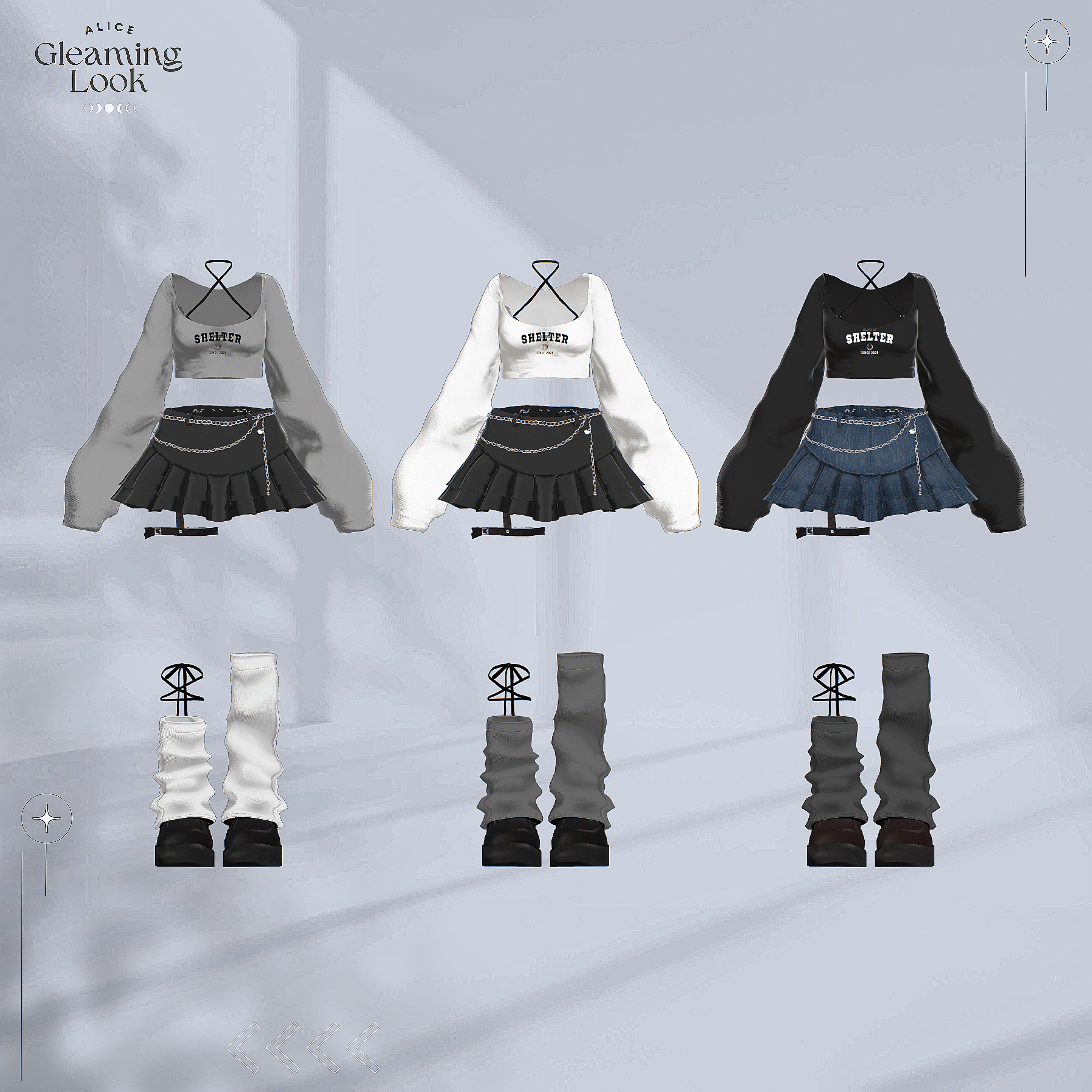 Gleaming Look - VRChat Women's Clothing
