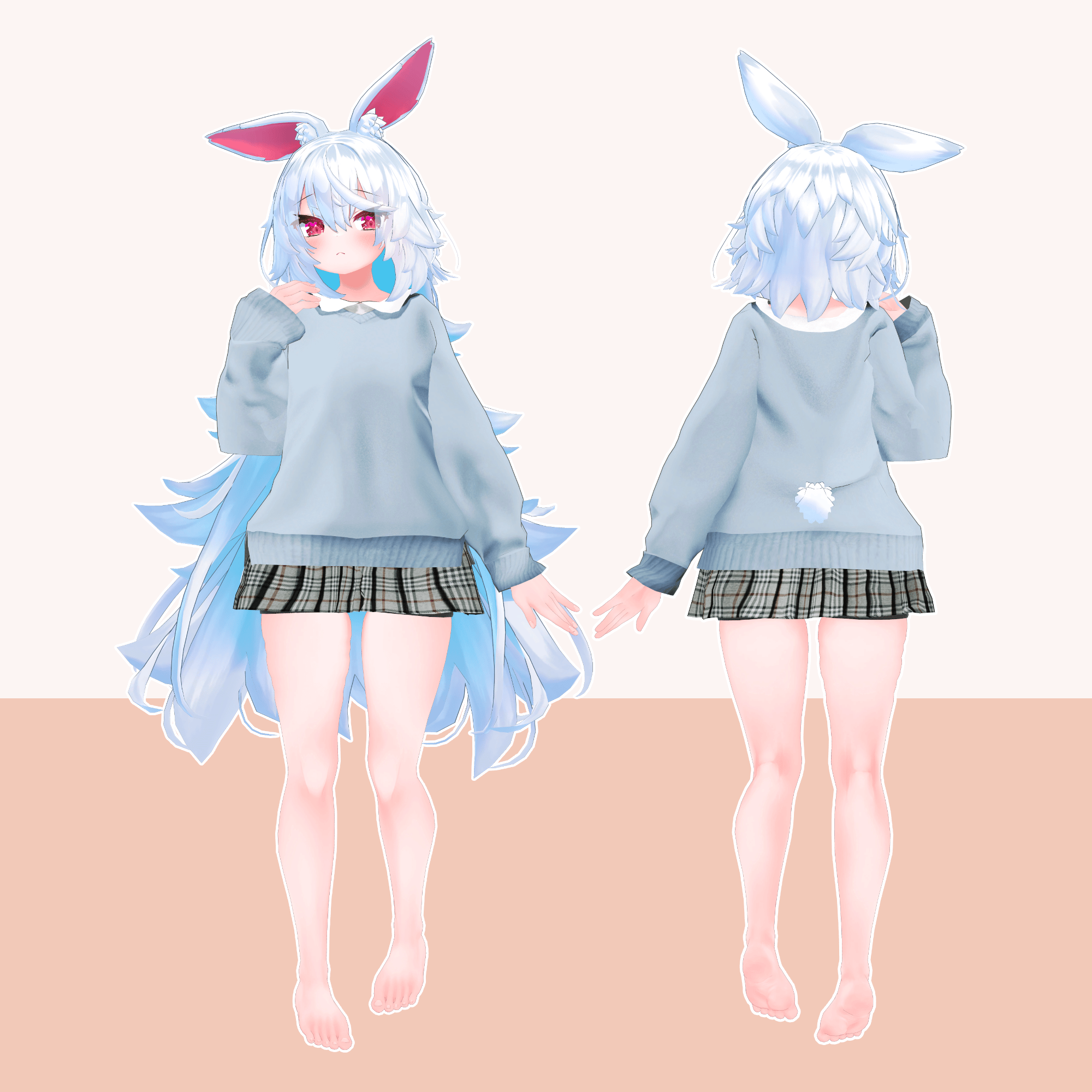 Dabofuwa Layered Sweatshirt - VRChat Women's Clothing
