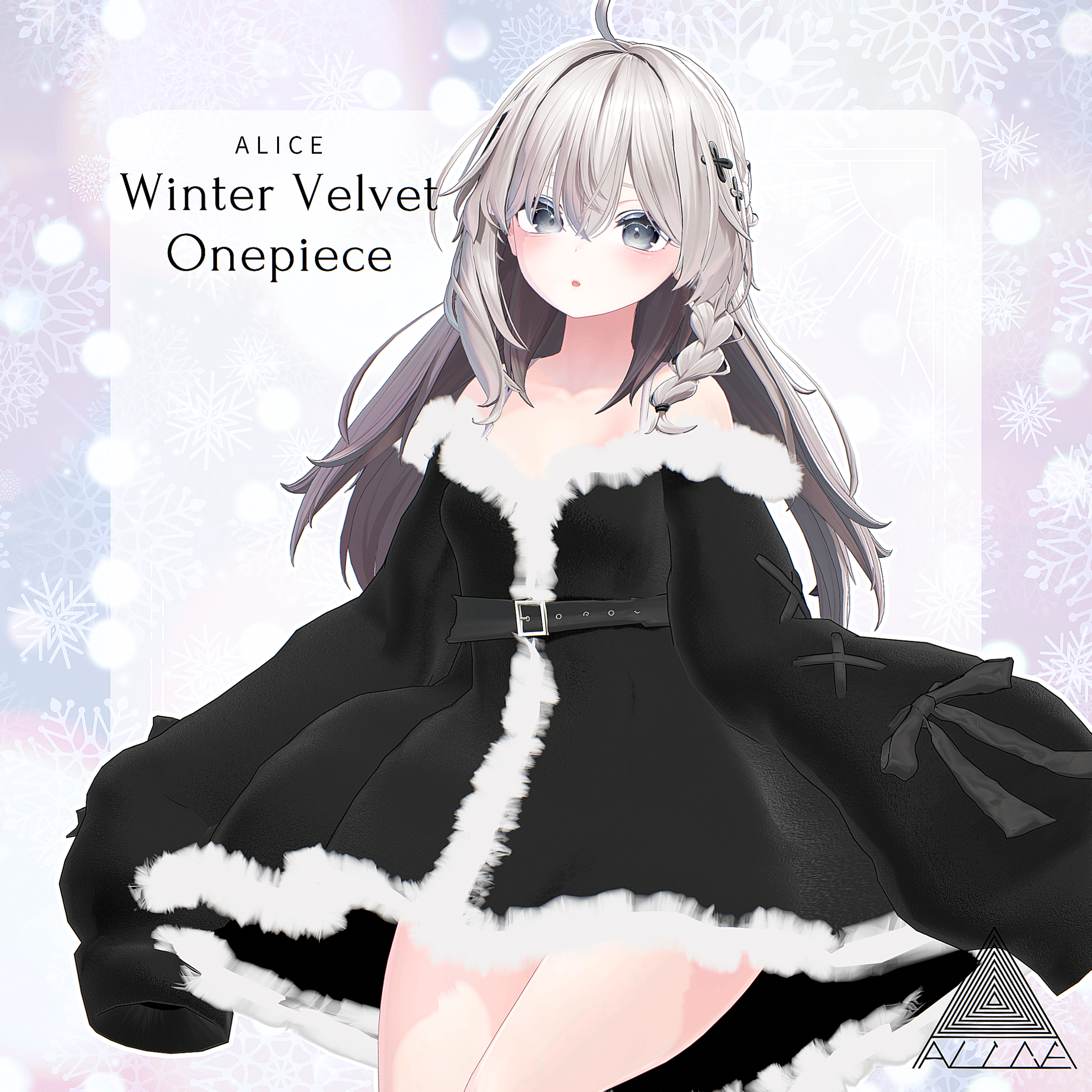 Winter Velvet Onepiece - VRChat Women's Clothing