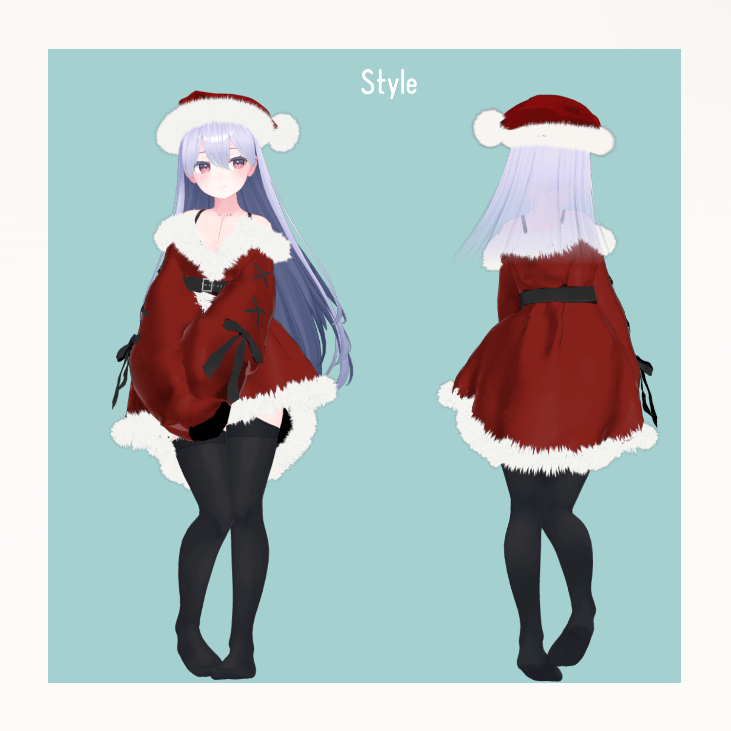 Winter Velvet Onepiece - VRChat Women's Clothing