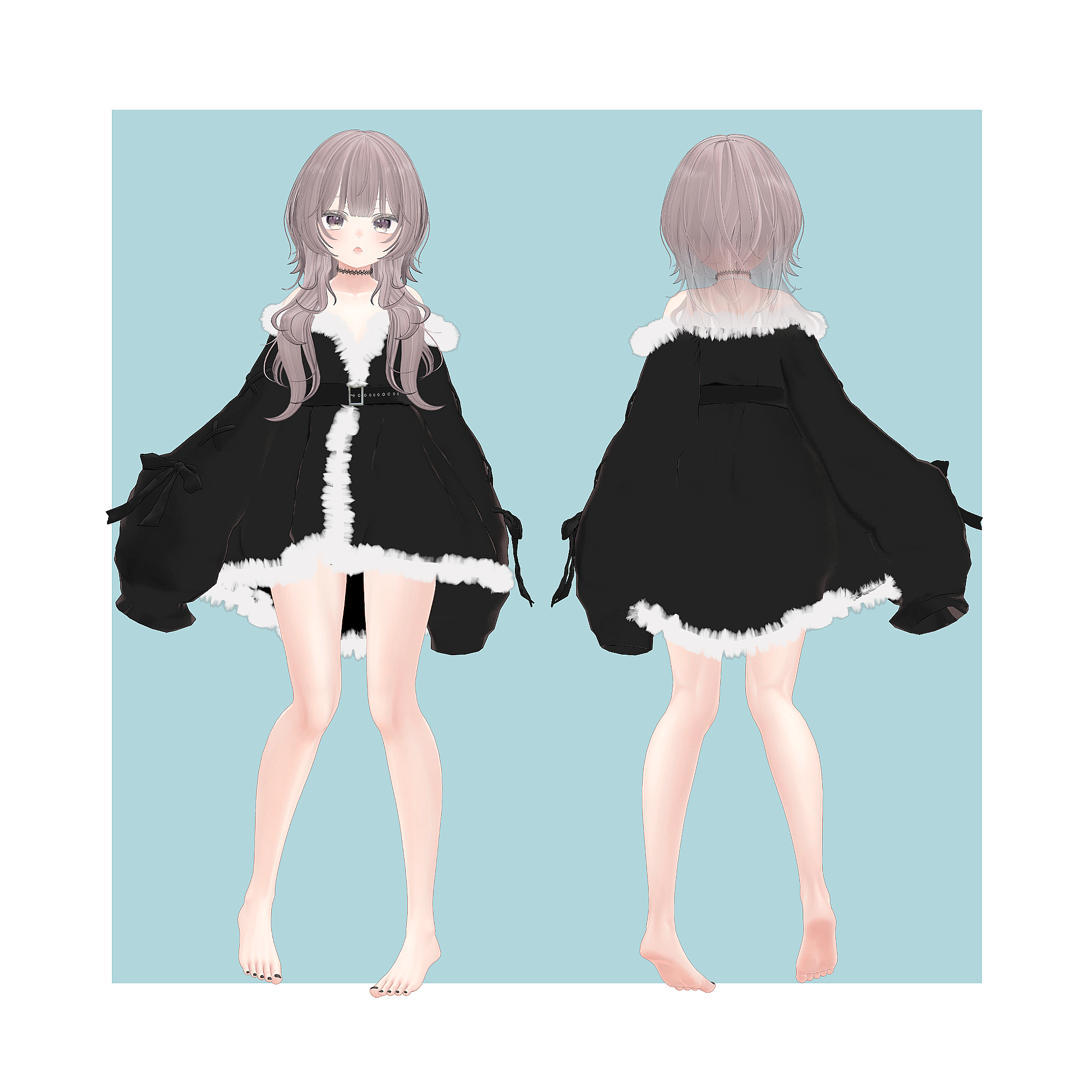 Winter Velvet Onepiece - VRChat Women's Clothing