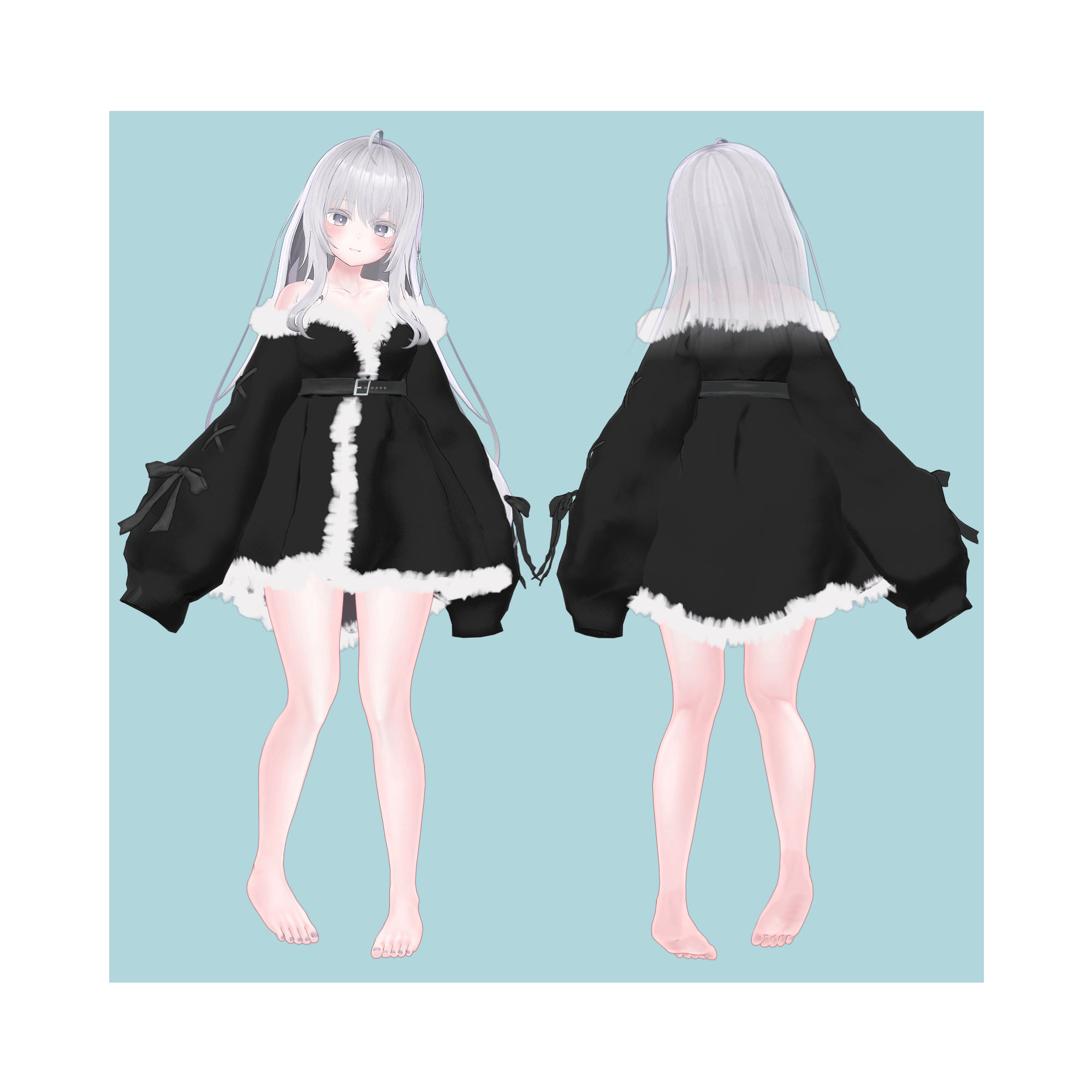 Winter Velvet Onepiece - VRChat Women's Clothing