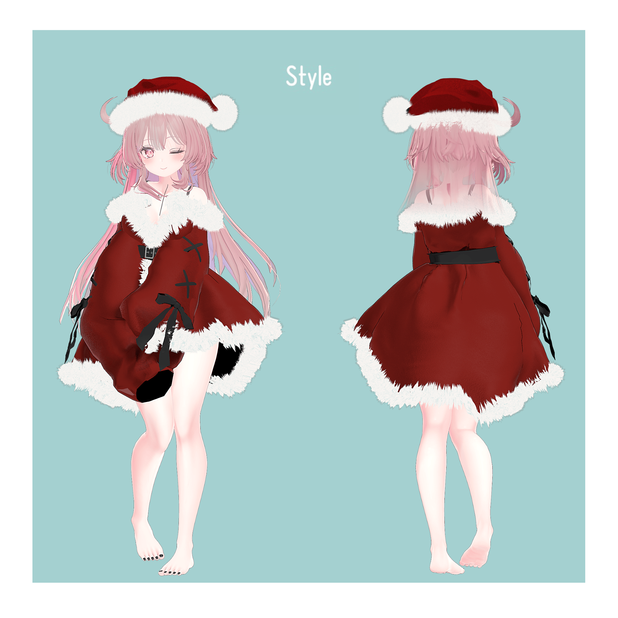 Winter Velvet Onepiece - VRChat Women's Clothing
