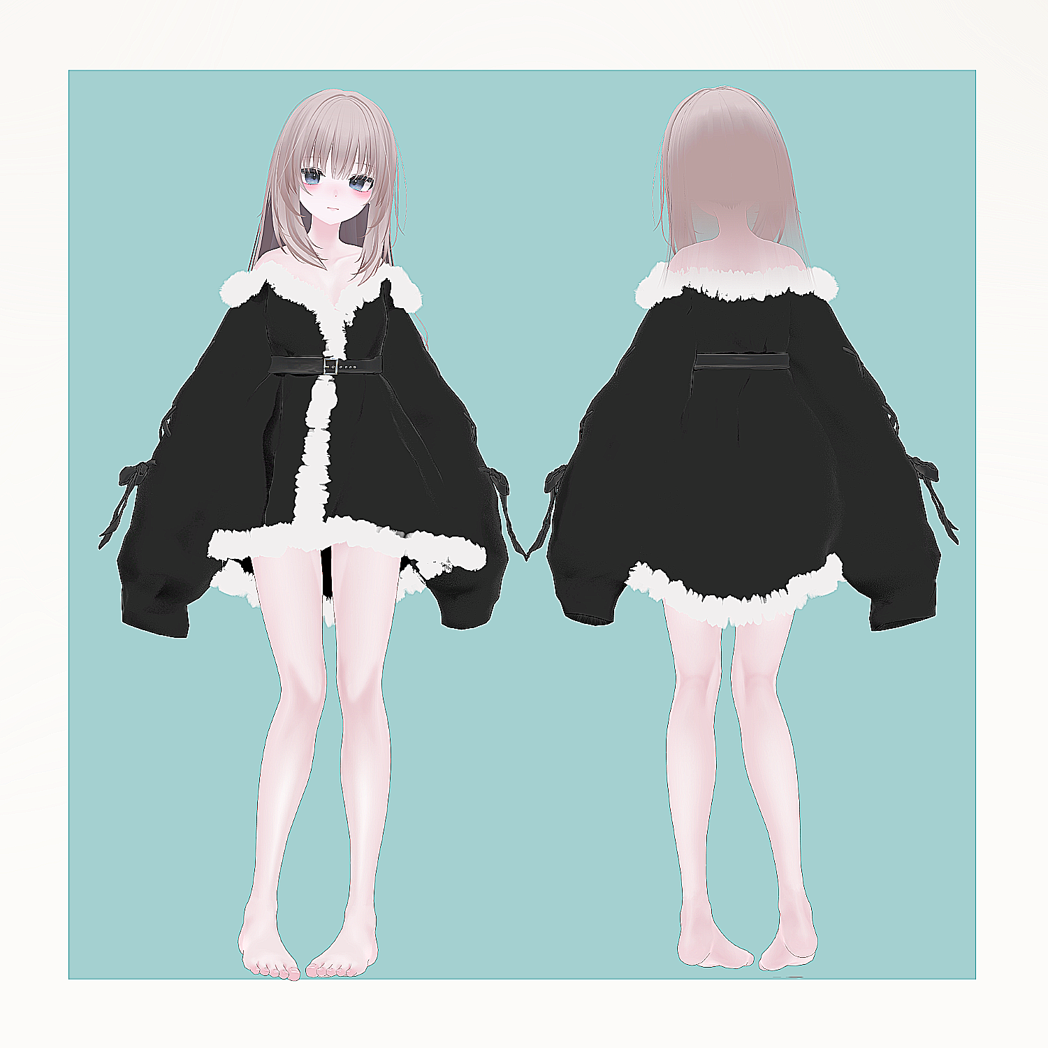 Winter Velvet Onepiece - VRChat Women's Clothing