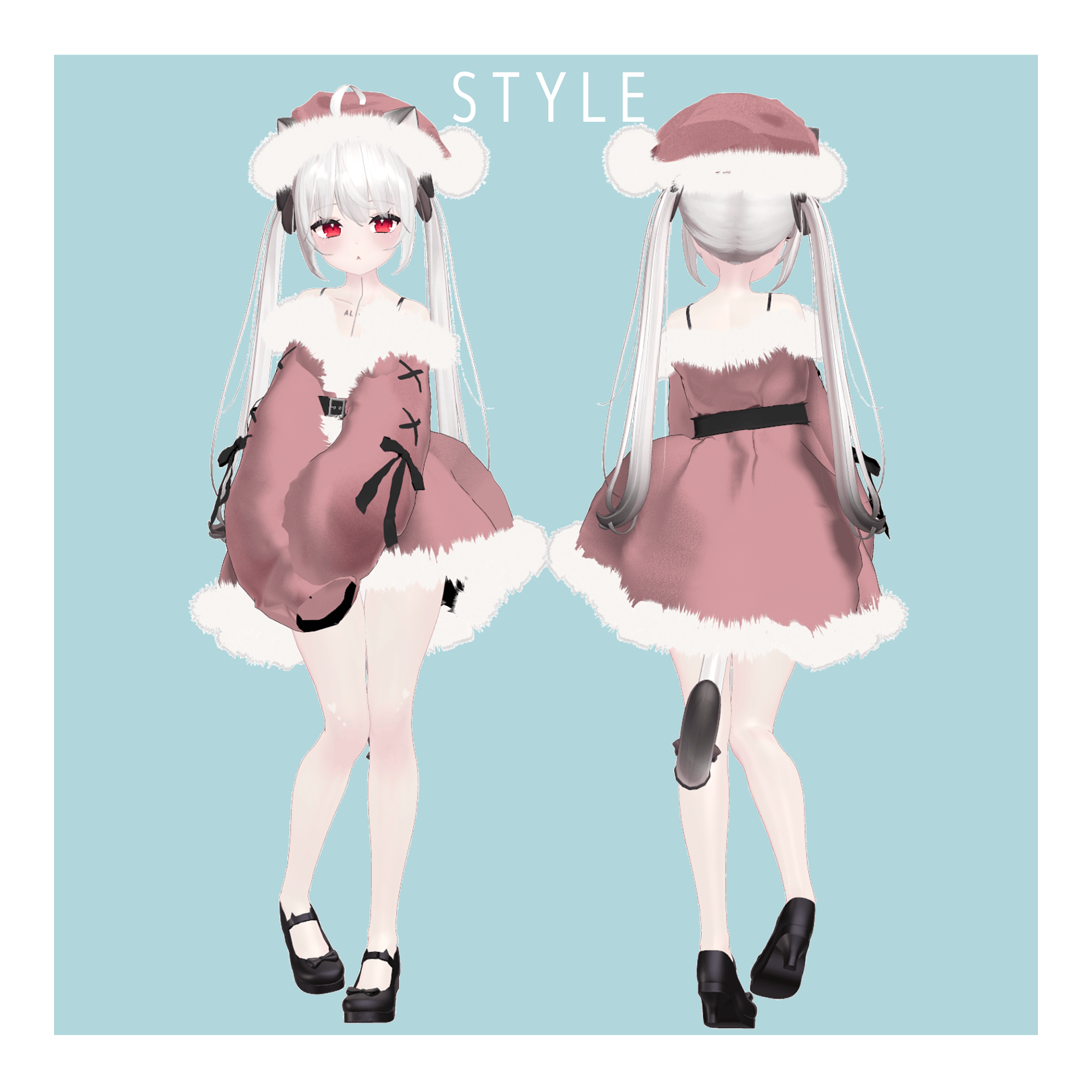 Winter Velvet Onepiece - VRChat Women's Clothing
