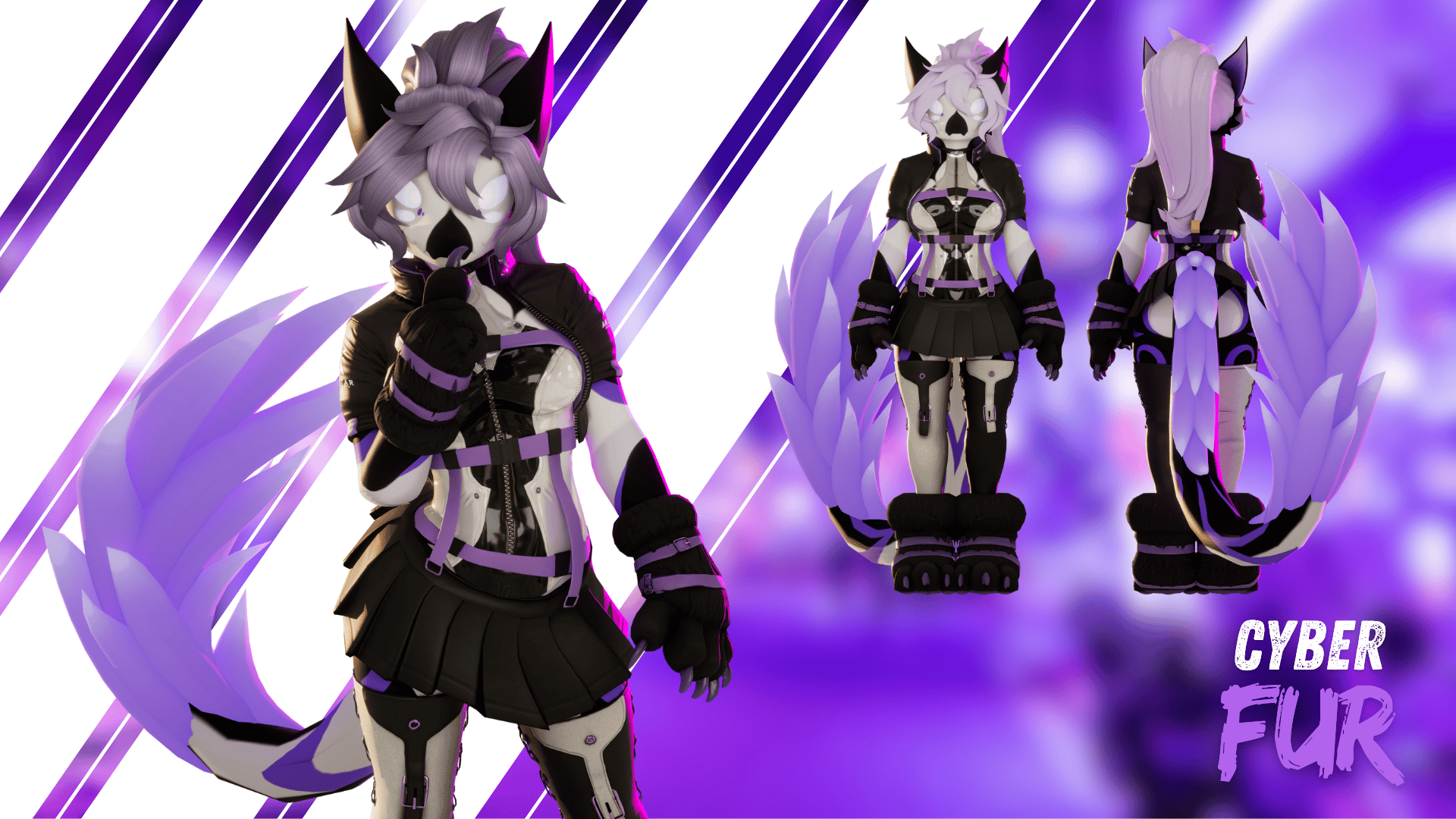 Cyberfur (Kreature Edition) | Complete Techwear + Hair & Harness
