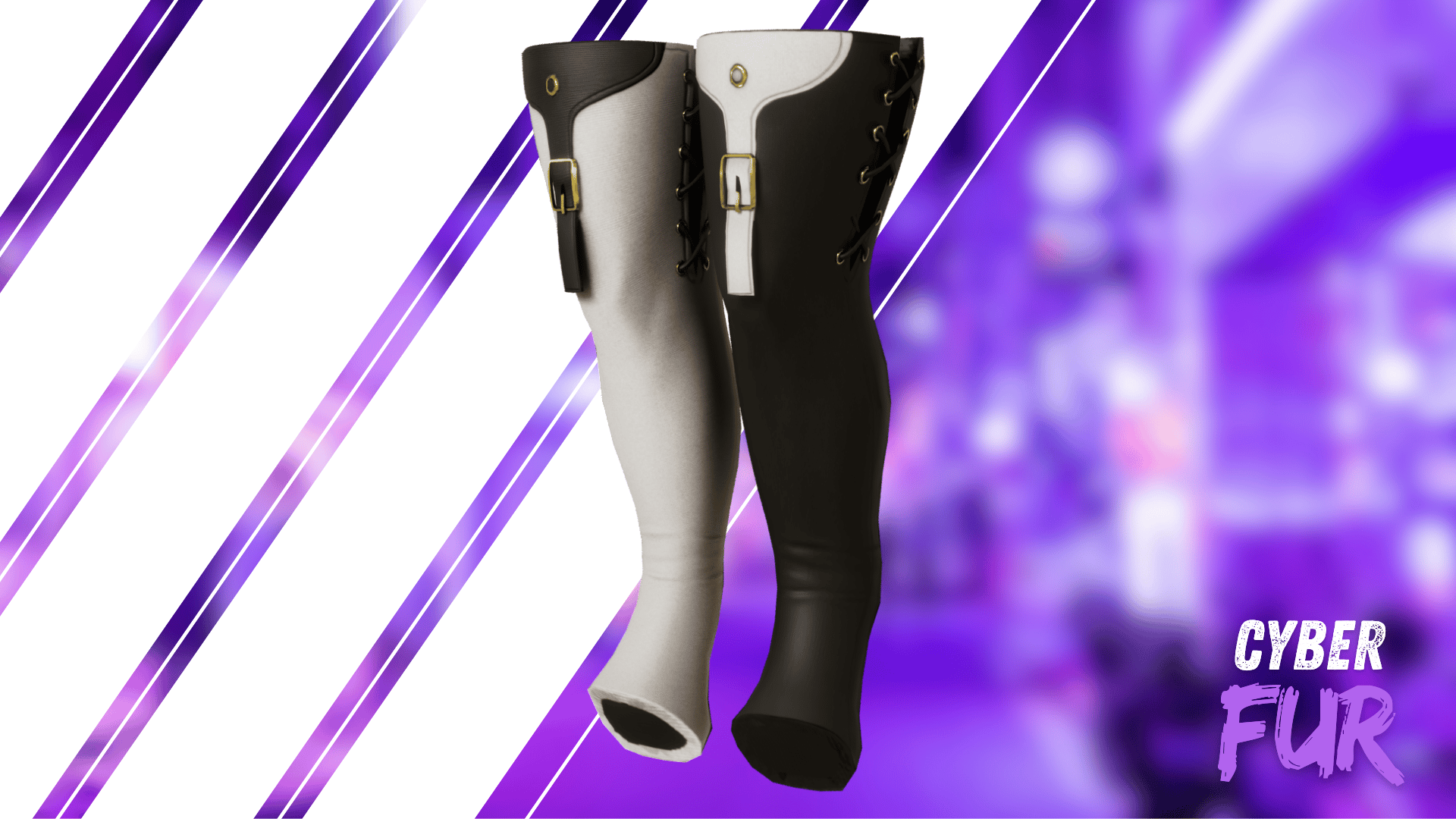 Cyberfur (Biscotti Edition) | Complete Techwear + Hair & Harness