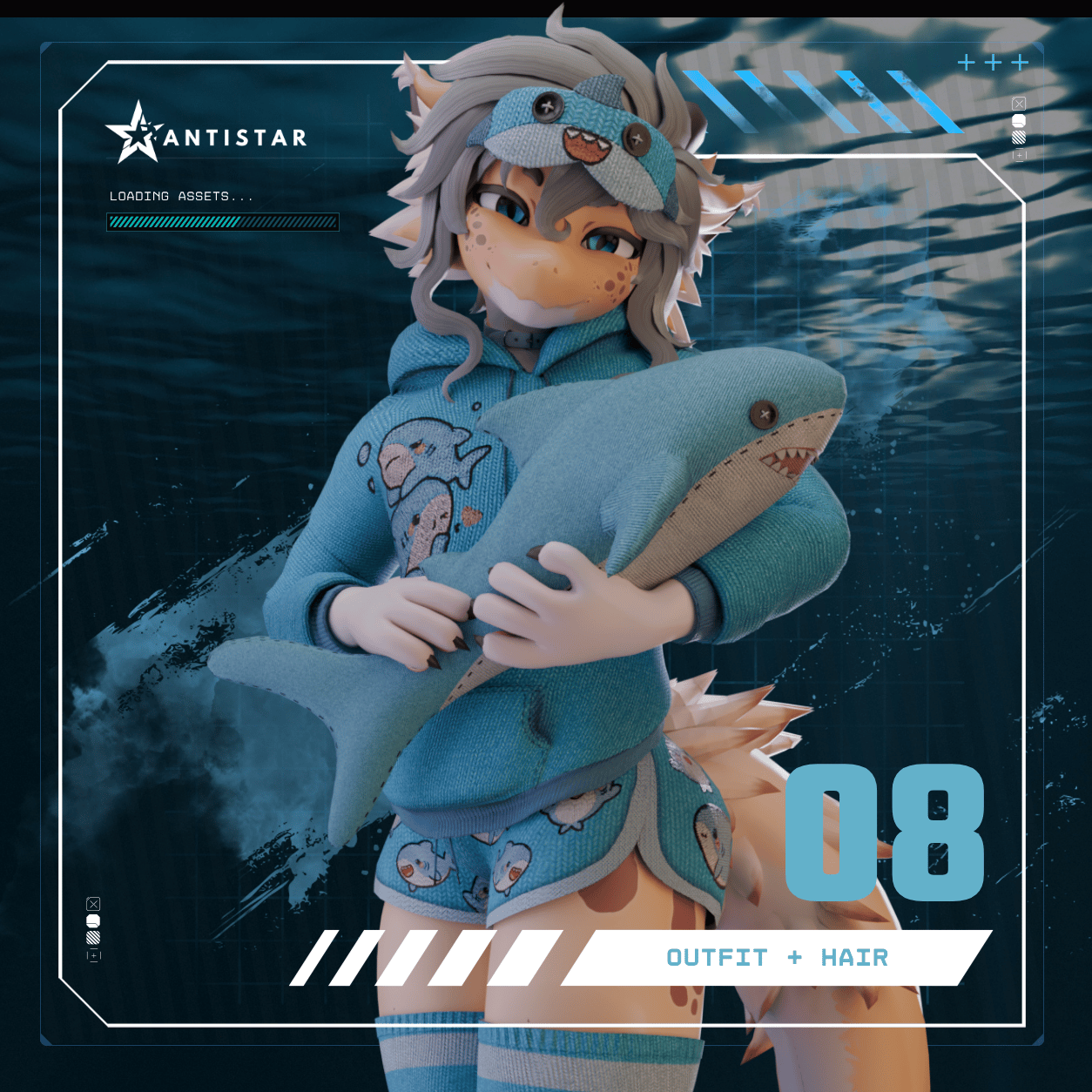 The Cozy Shark Pajama Set + Hair [ Kobo Edition ]