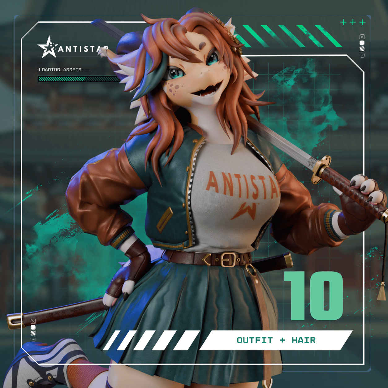 Urban Samurai Set + Hair [ Kobo Edition ]