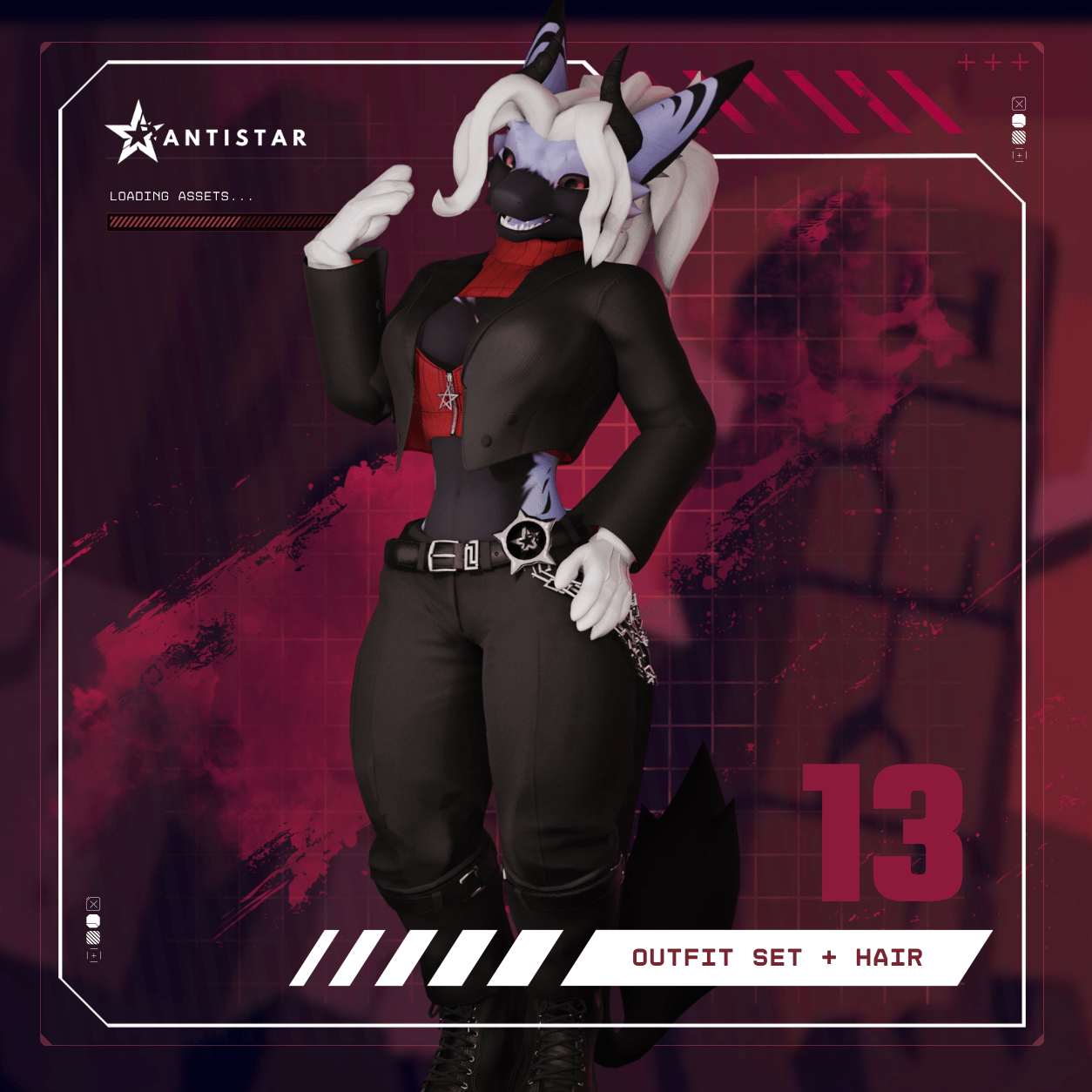 Hell's Office - Outfit + Hair [ Dergal Edition]