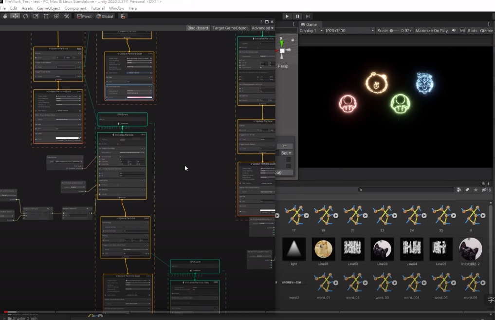 Unity VFX Graph:Image Fireworks