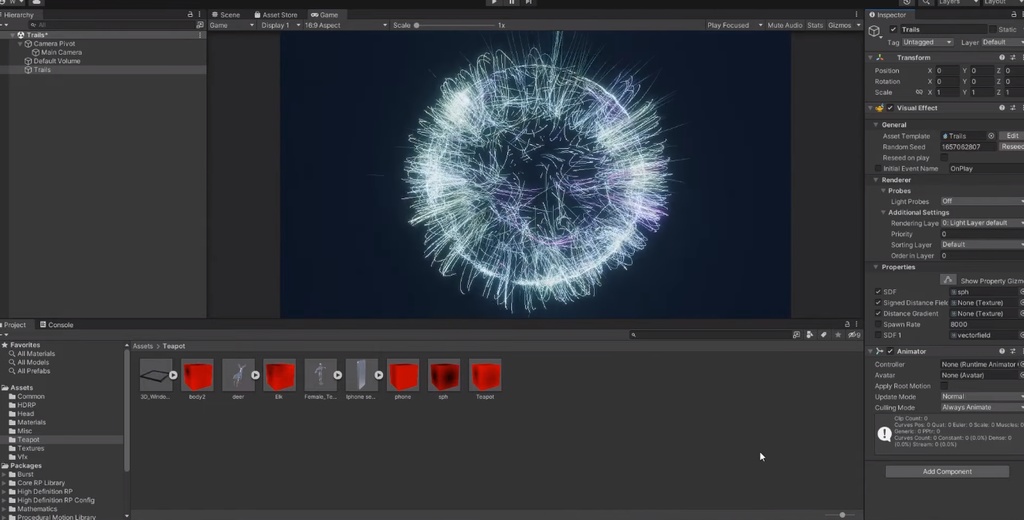 Unity VFX Graph:Model particle effects(SDF)