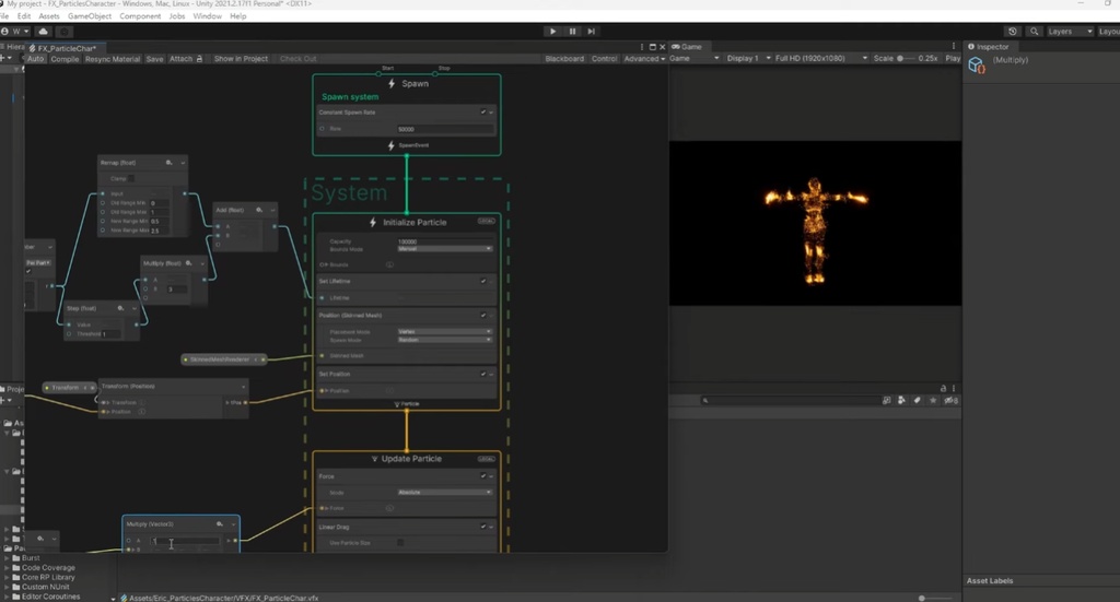 Unity VFX Graph:Particle Character (Skinned Mesh)