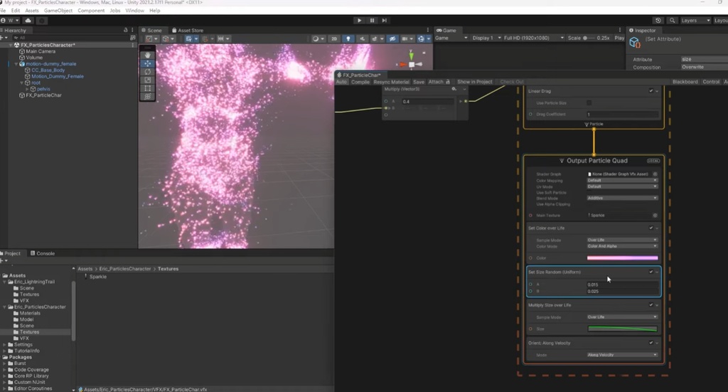 Unity VFX Graph:Particle Character (Skinned Mesh)