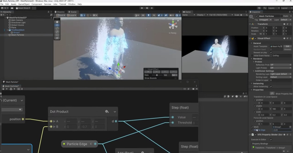 Unity VFX Graph:Model Edges Bursts