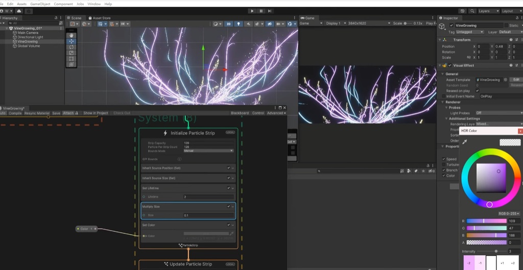 Unity VFX Graph:Vine Growing