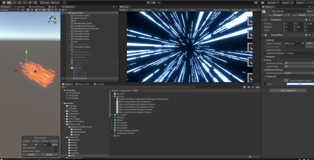 Unity VFX Graph:Speed Line