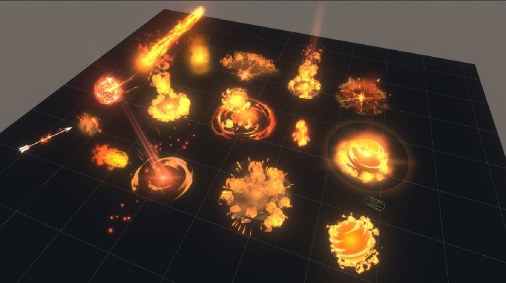 Unity Game VFX - FireSkill Collection(URP)