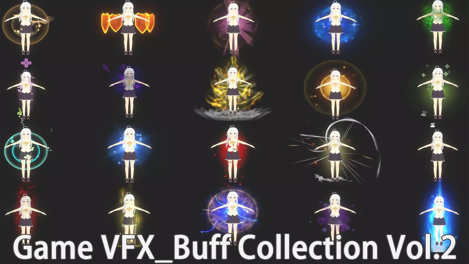 Unity Game VFX - Character Aura Effects Pack