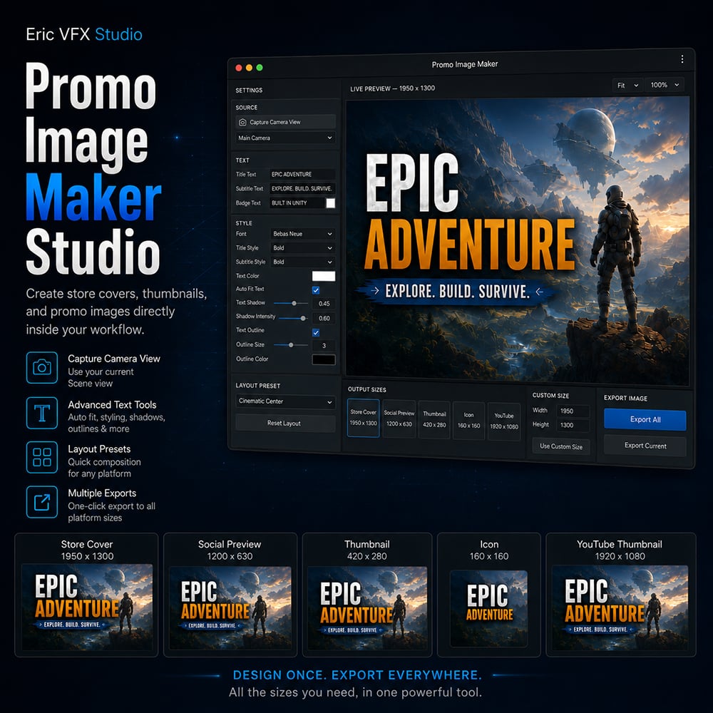 Unity Promo Image Maker Studio