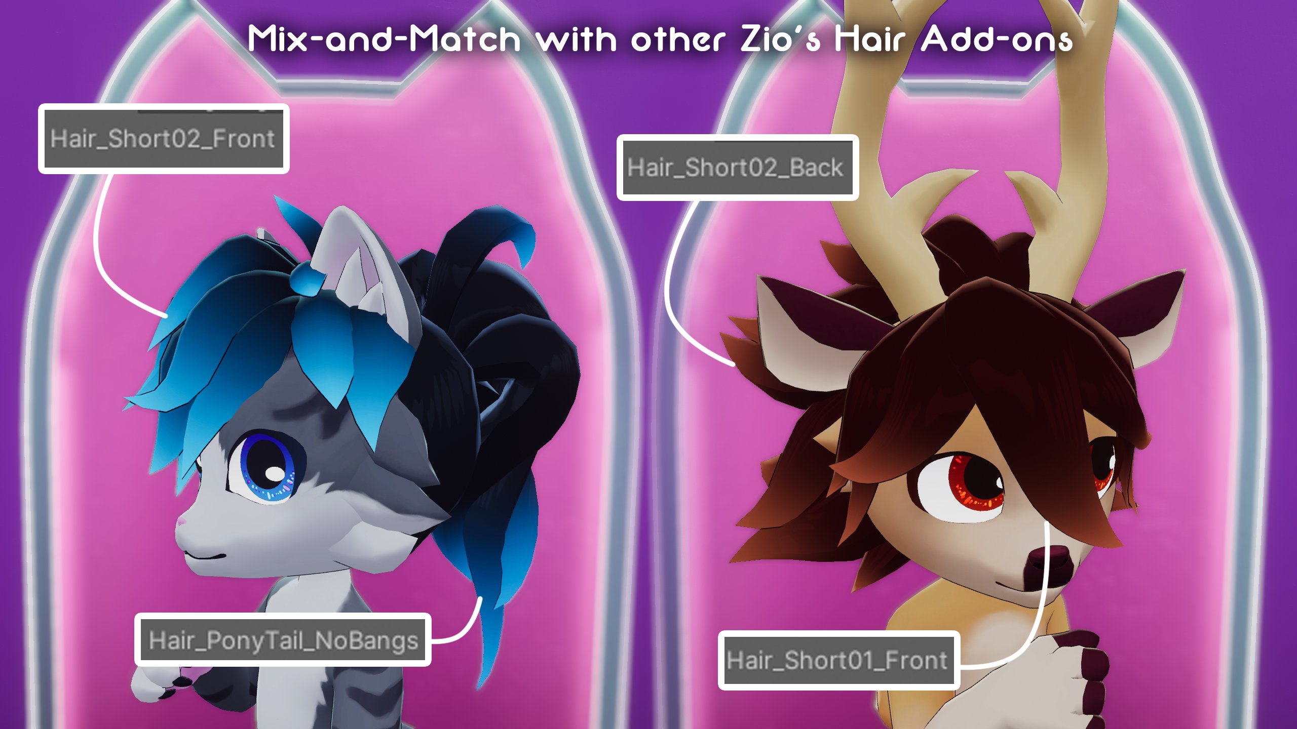 Short Hairstyle 2 for Zio's Free Avatars
